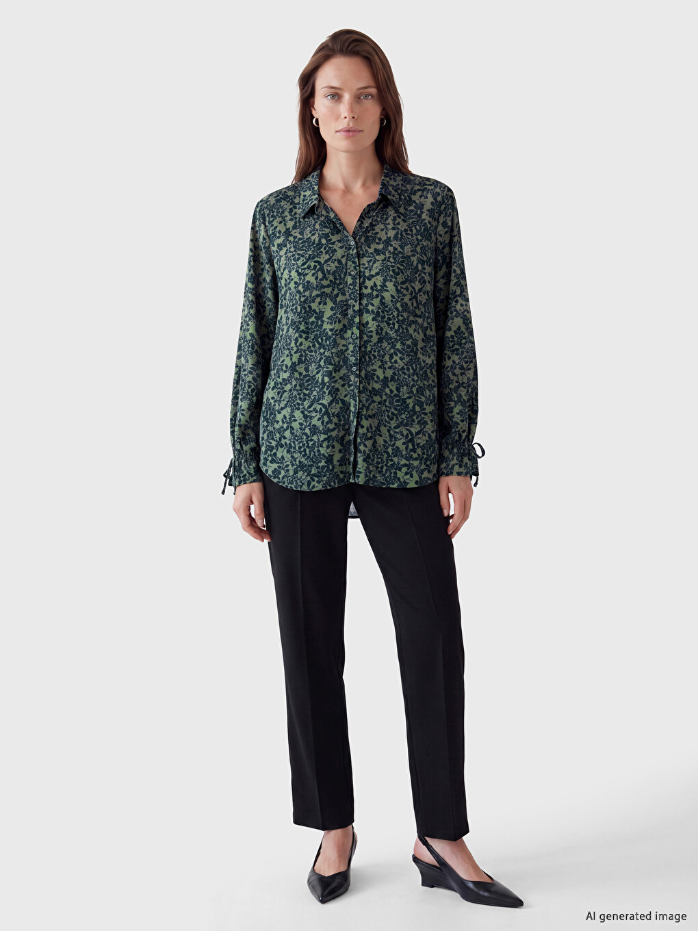 Patterned Women's Shirt-1