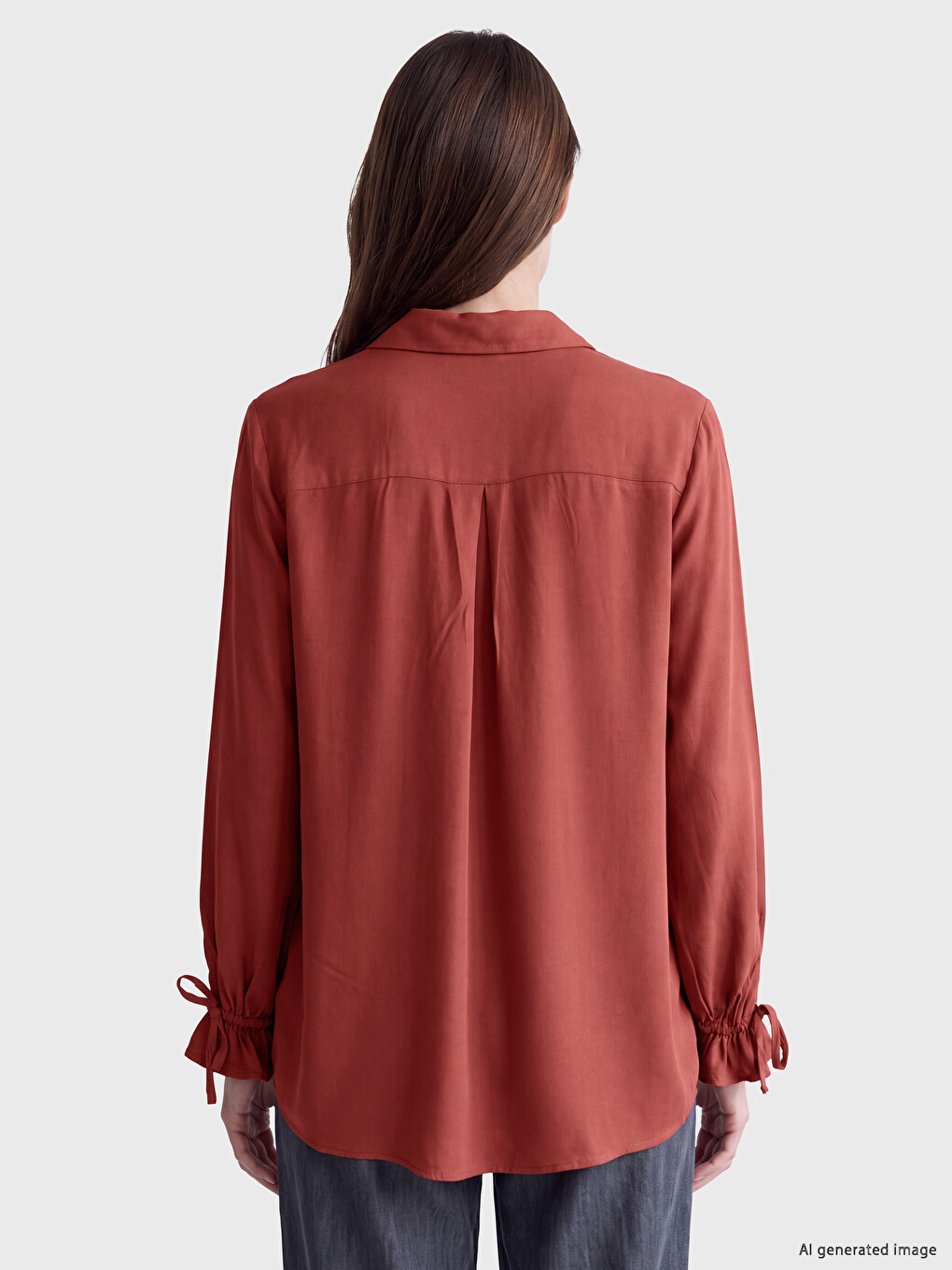 Tied Cuff Women's Shirt-3