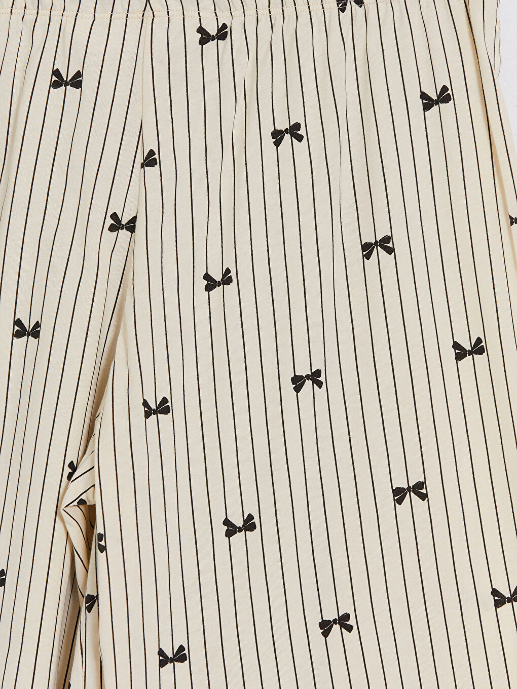 Siyah Baskılı Kadın Şort Pijama Altı 2'li-6