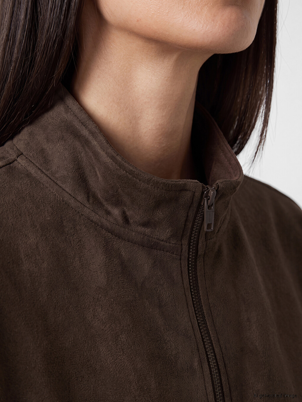 Oversize Faux Suede Women's Jacket-2
