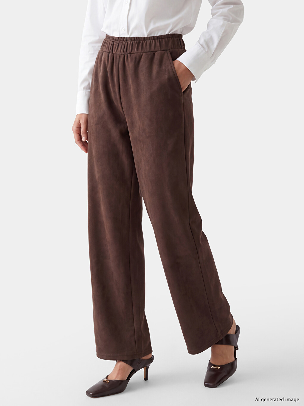 Woman Brown Trousers-1