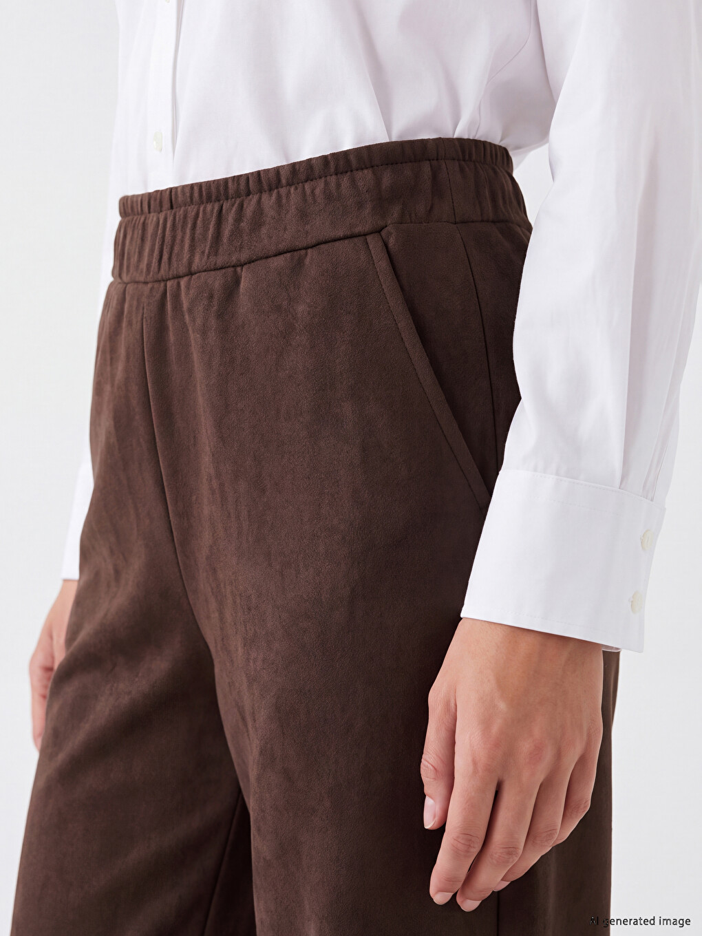 Woman Brown Trousers-2