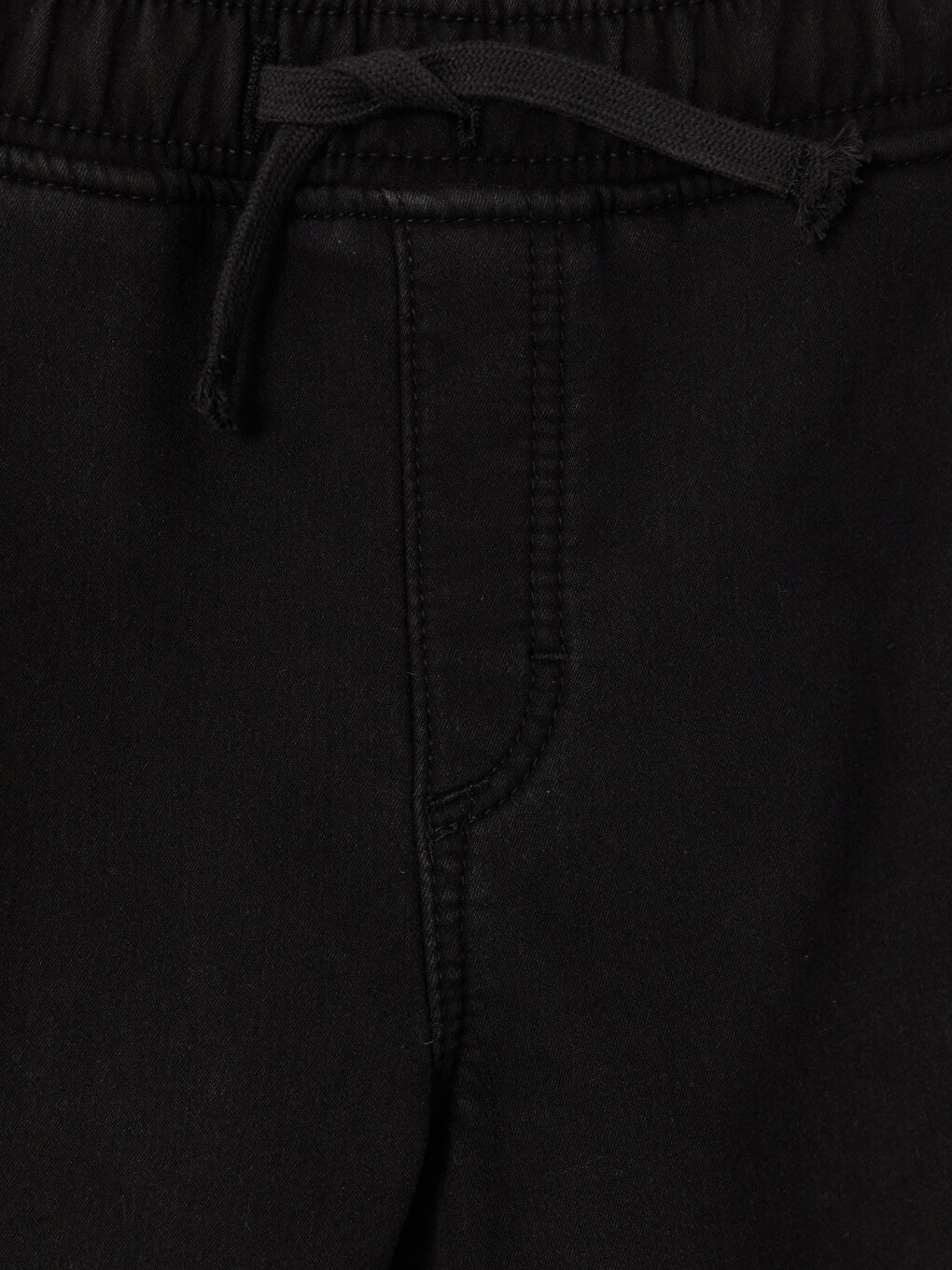Siyah Erkek Çocuk Jogger Jean Pantolon-2