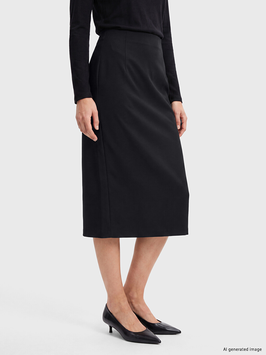 High Waist Pencil Skirt-1