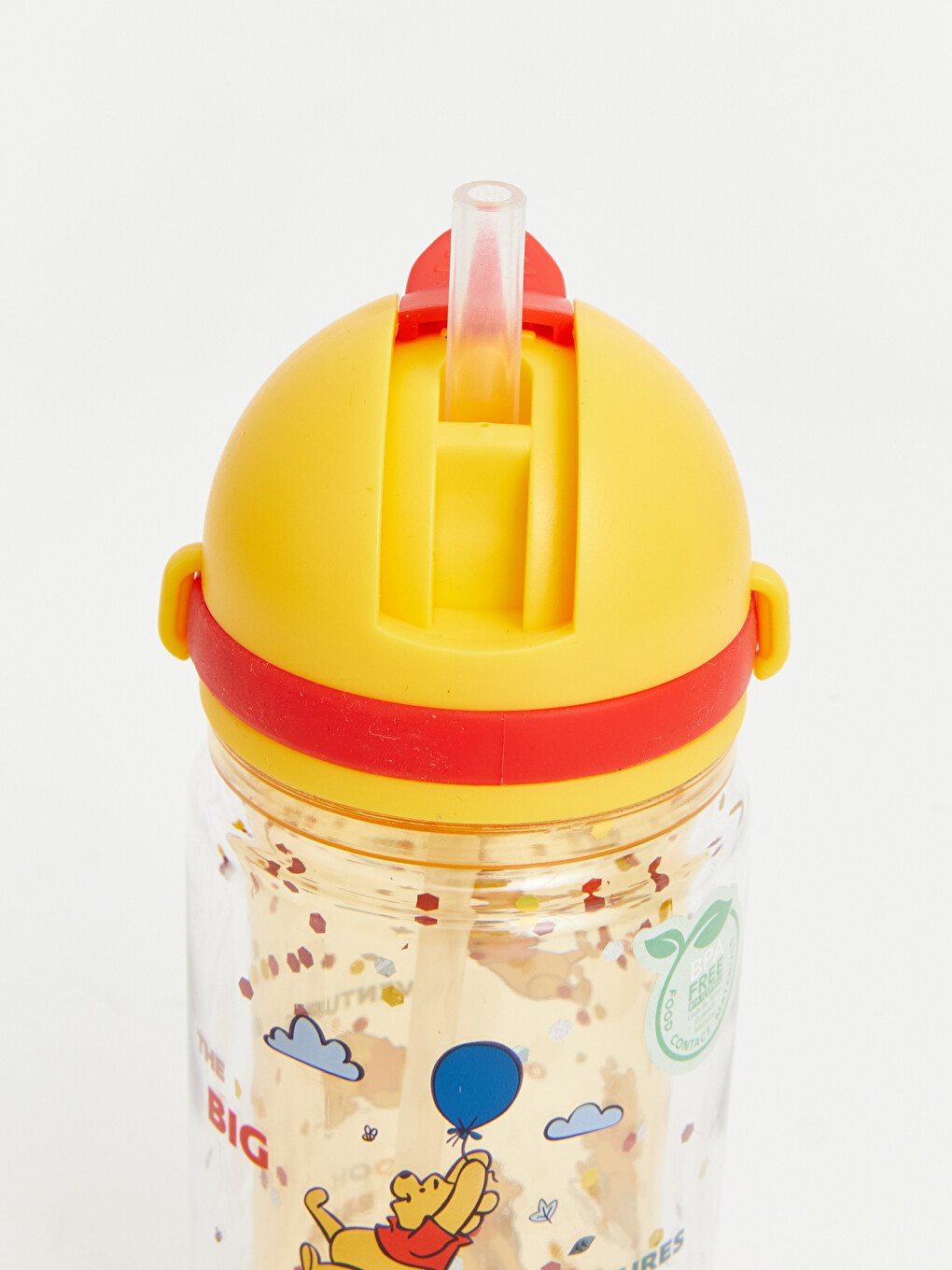 Winnie The Pooh Patterned Strawed Water Bottle & Canteen-2