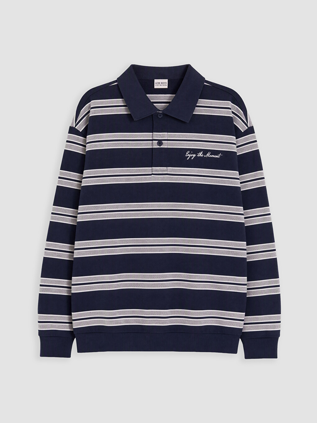 Polo Collar Boys' Sweatshirt