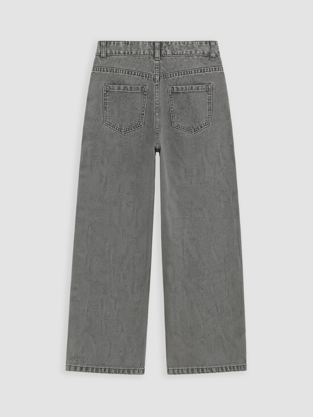 Wideleg Rhinestone Embellished Girls' Jeans-2