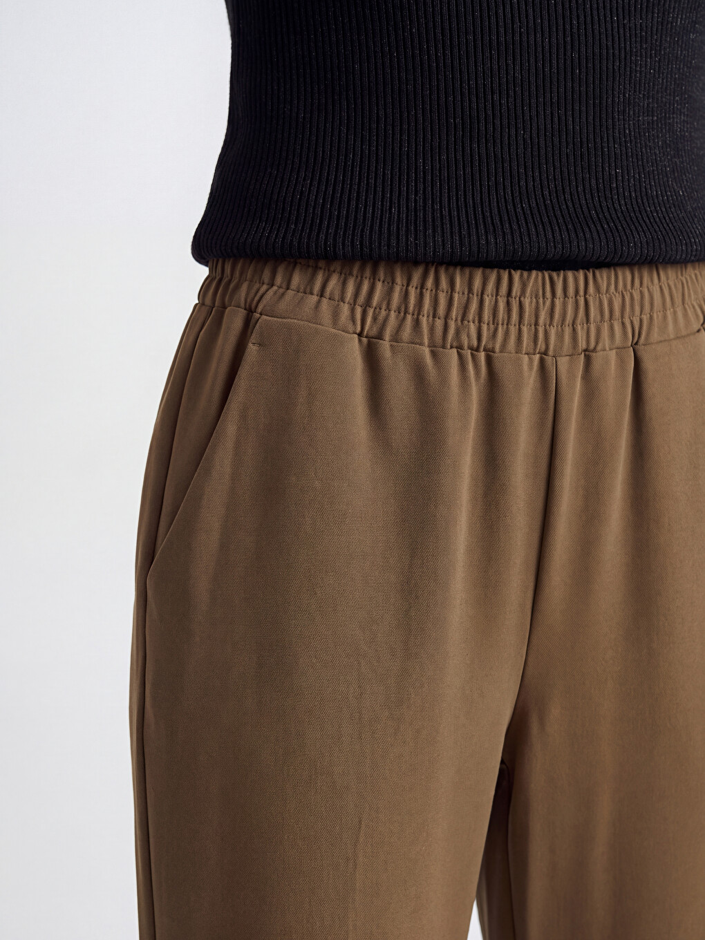 Elastic Waist Women's Trousers-2