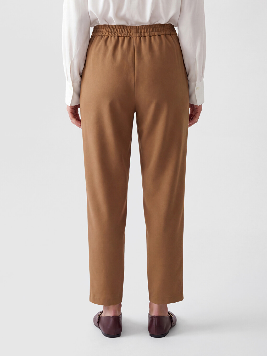 Elastic Waist Women's Trousers-3