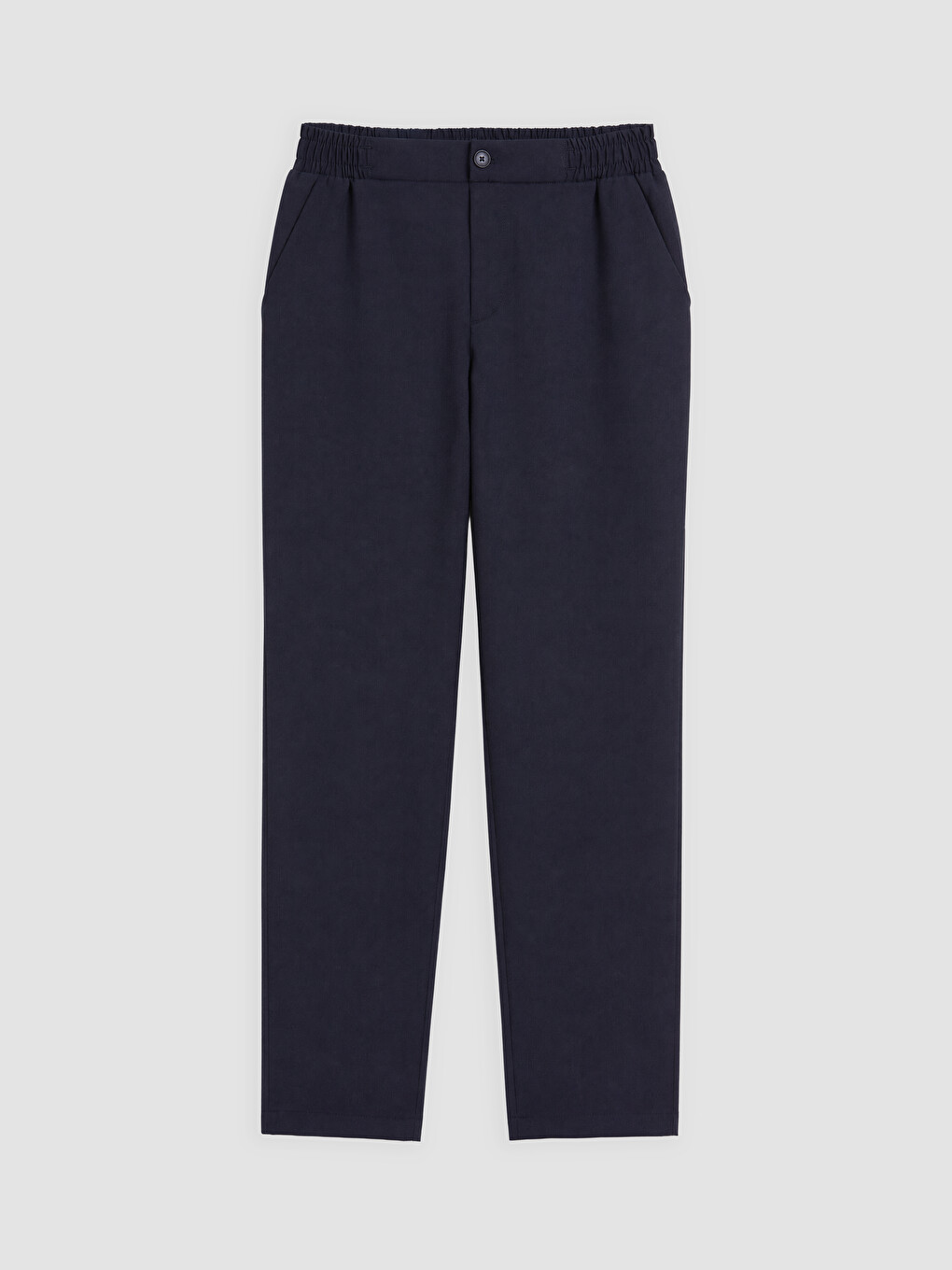 Woman Navy Tailored Trousers-4