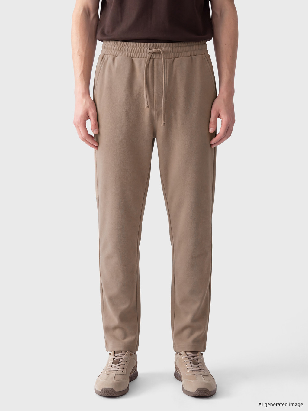 Kahverengi Regular Fit Erkek Eşofman Altı-1
