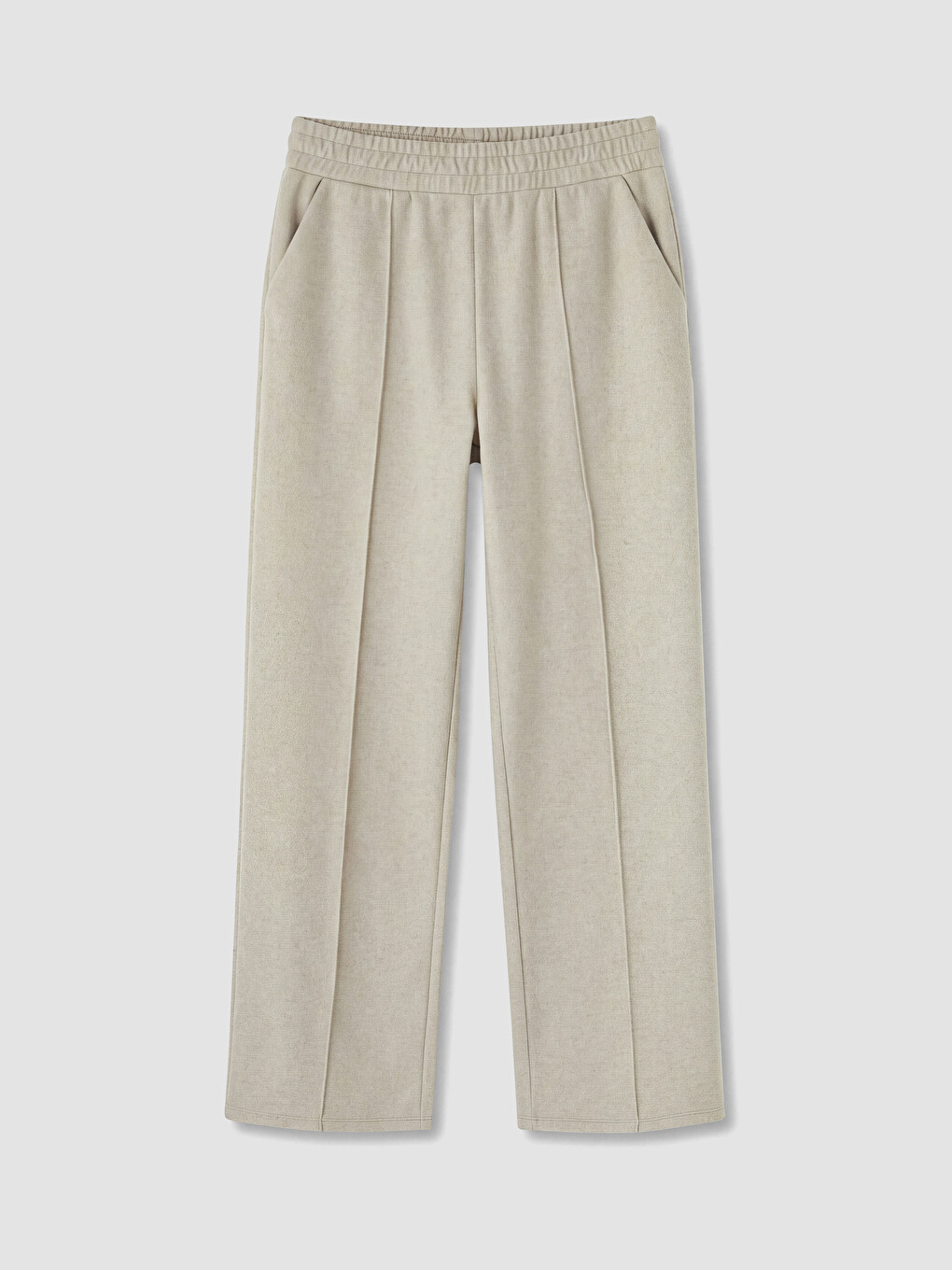 Woman Beige Sweatpants-4