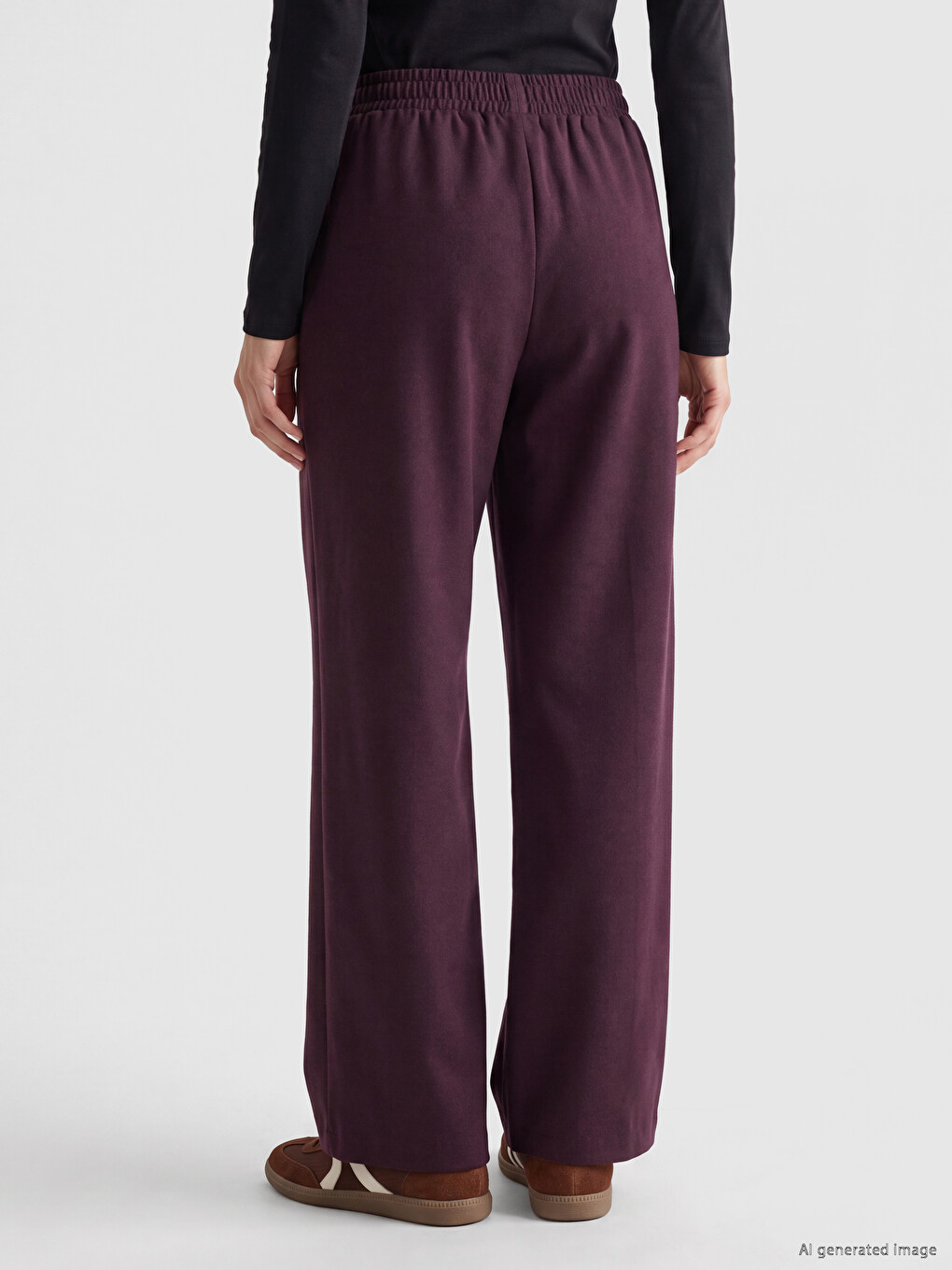 Woman Purple Sweatpants-3