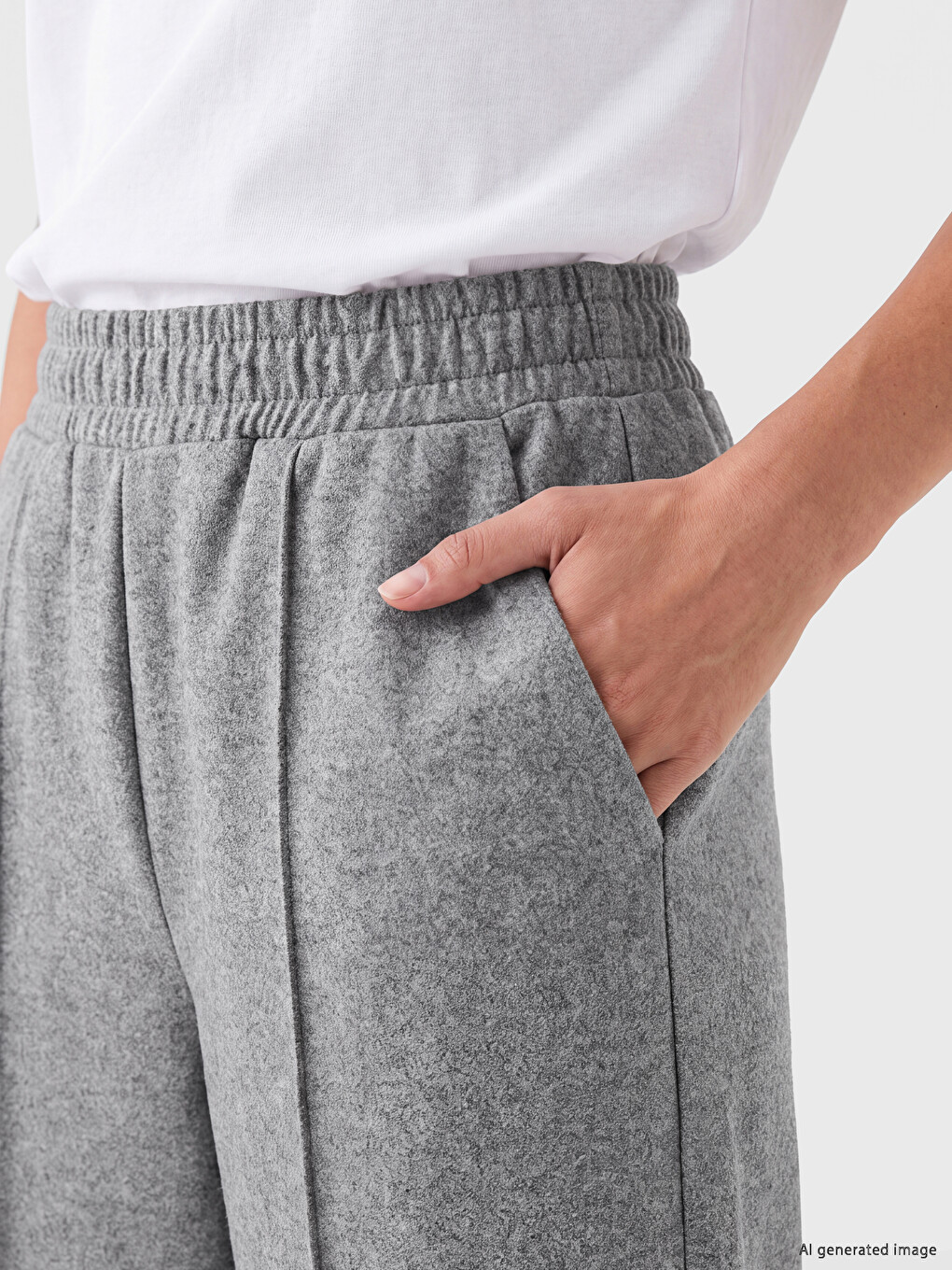 Woman Grey Sweatpants-2