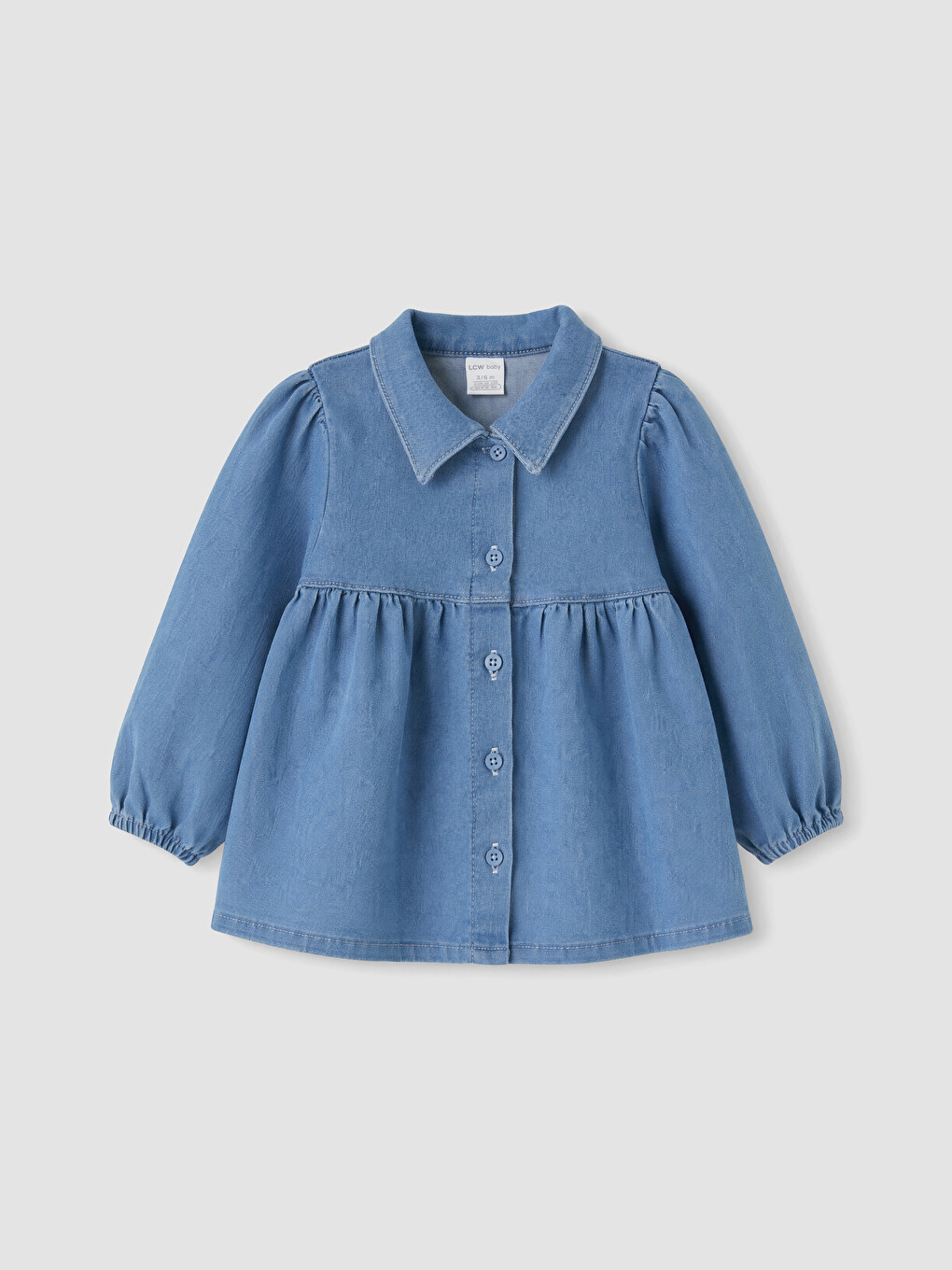 Collared Neck Baby Girls' Dress-2