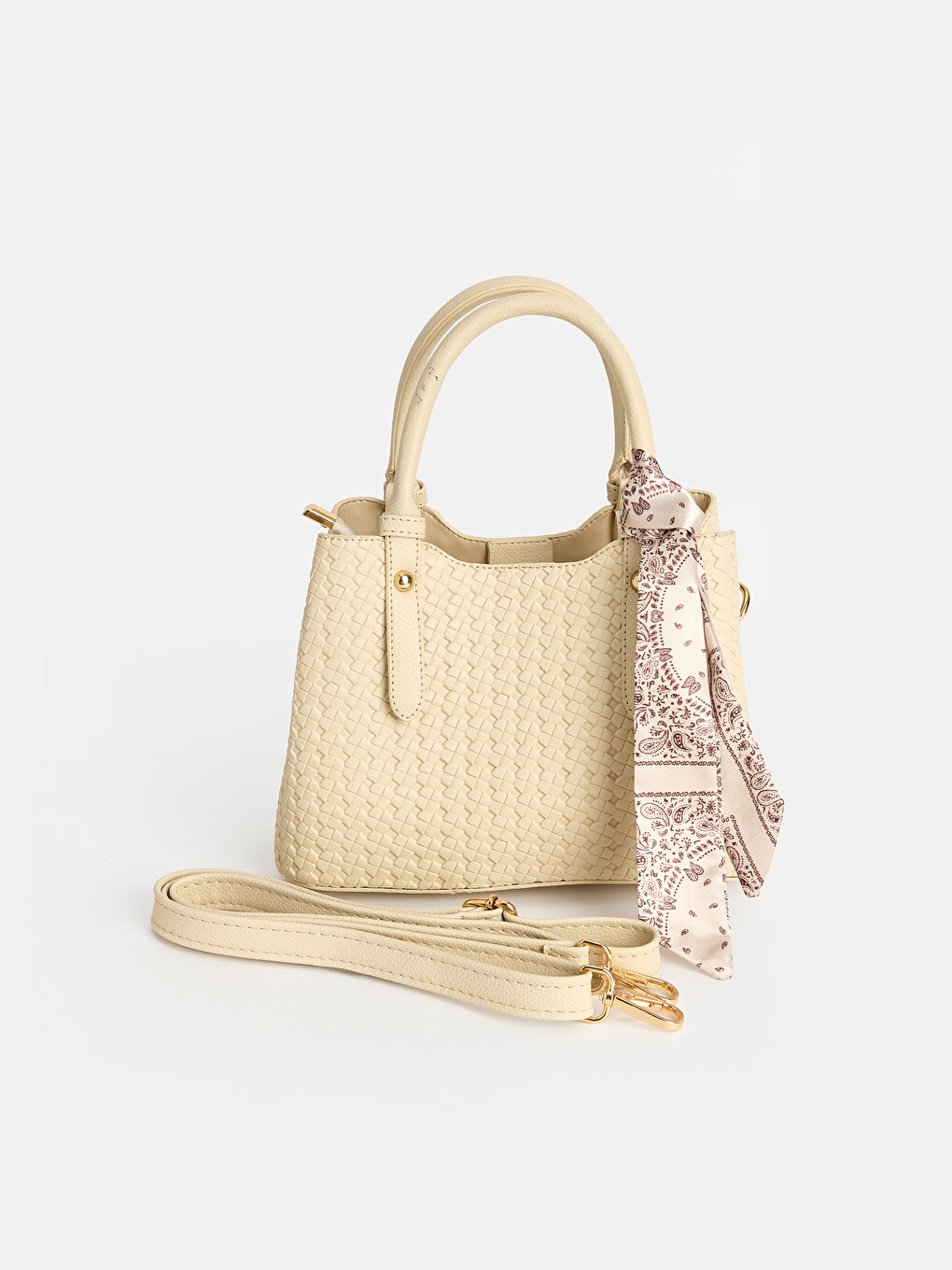 Woven Patterned Women's Shoulder Bag-1