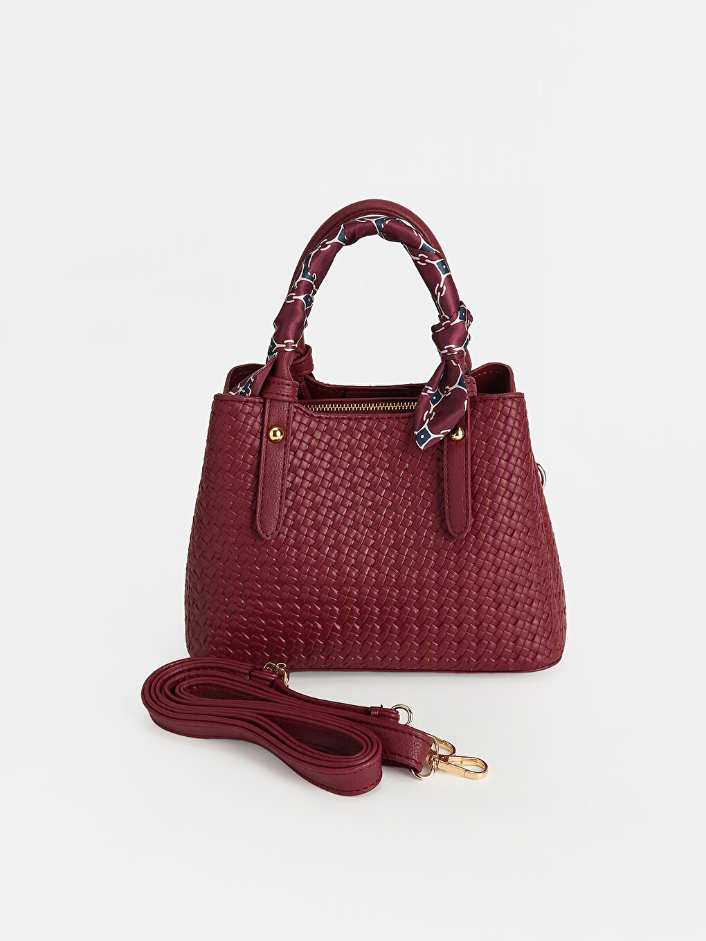 Woman Bordeaux Shoulder Bag-1