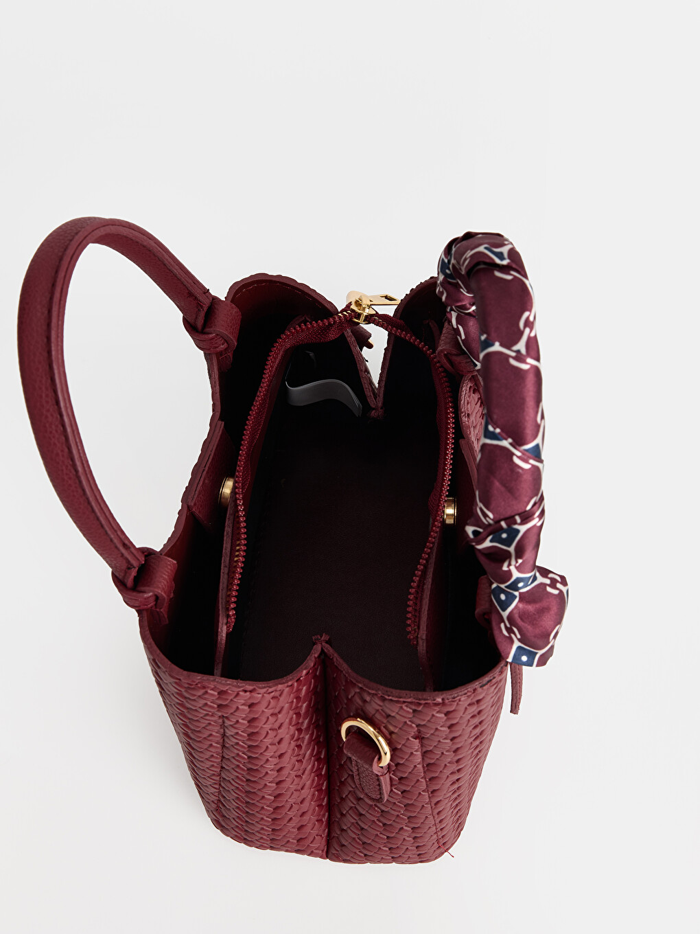 Woman Bordeaux Shoulder Bag-3