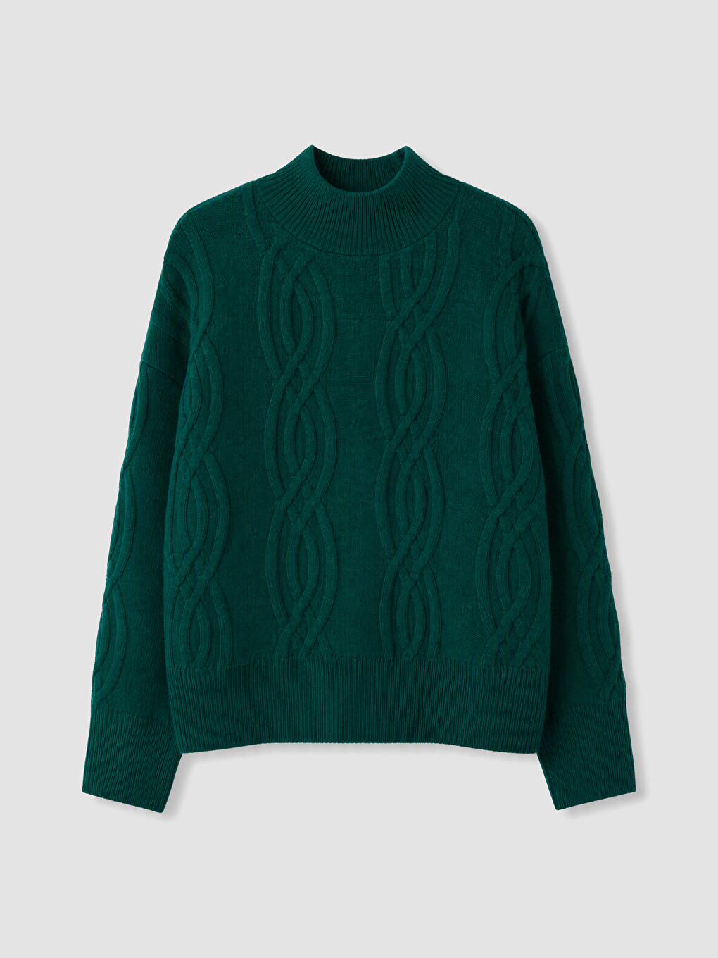 Cable Knit Patterned Women's Knitwear Sweater-4