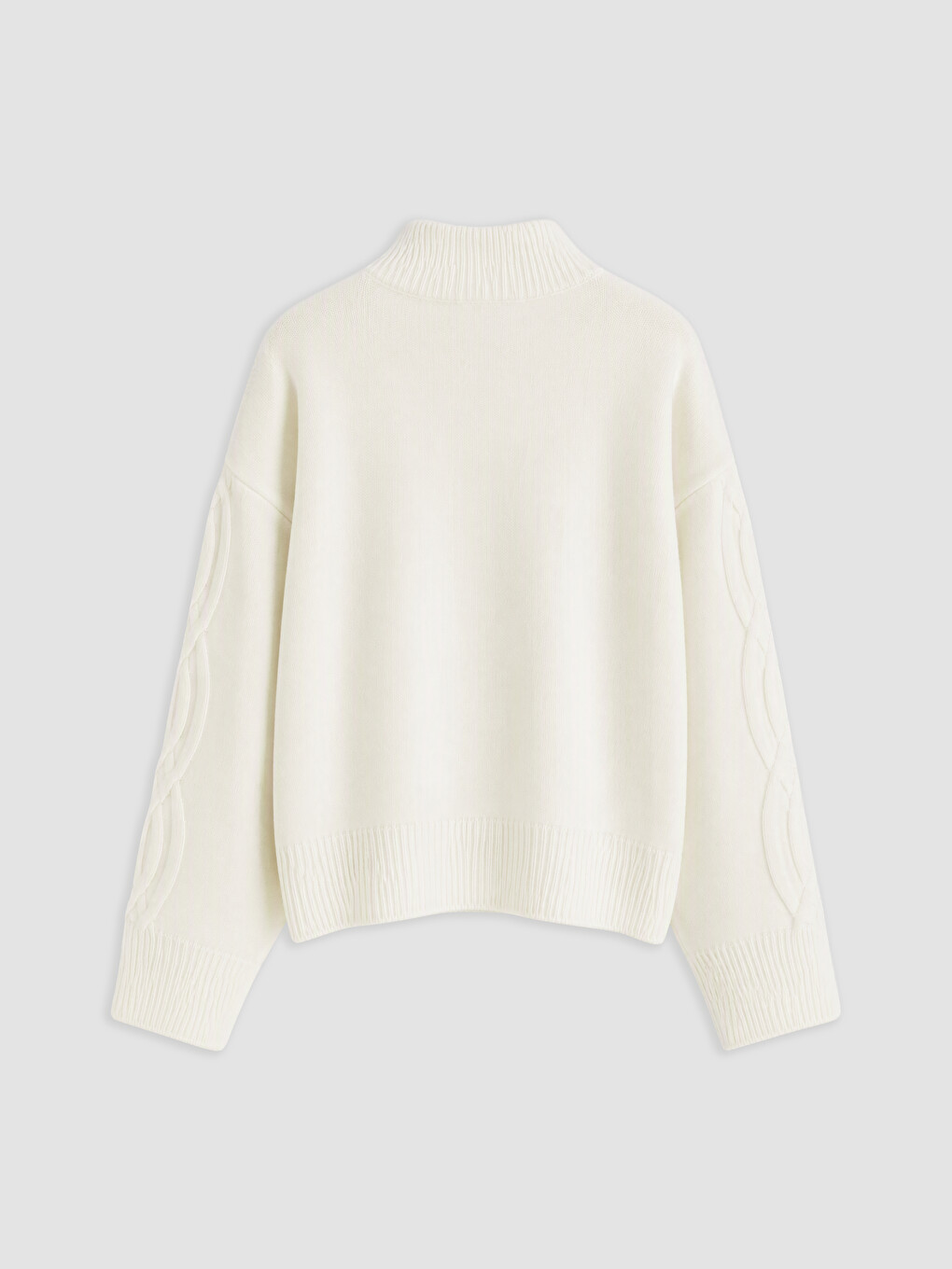 Cable Knit Patterned Women's Knitwear Sweater-5