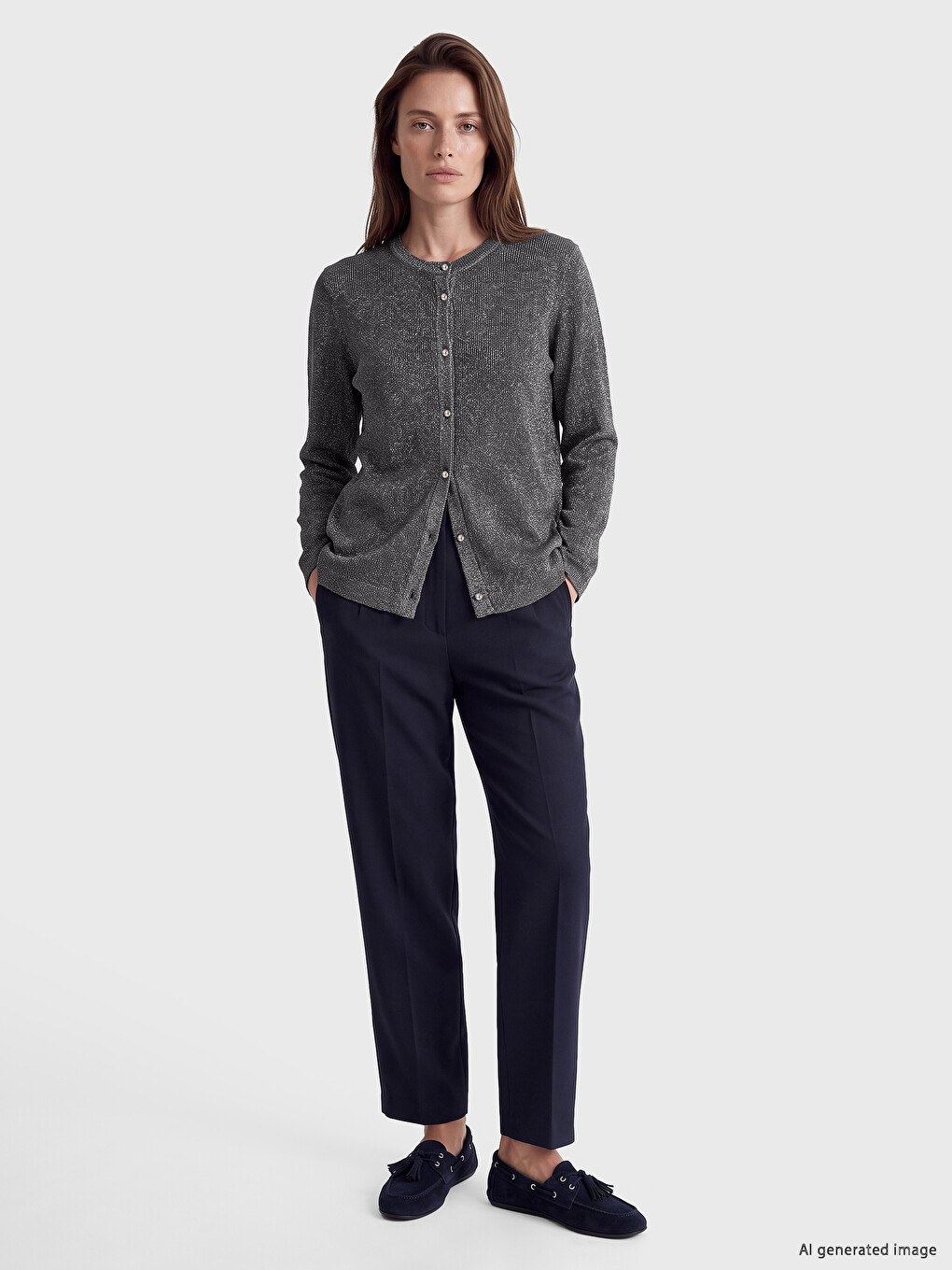 Cardigan Gri Femeie-1