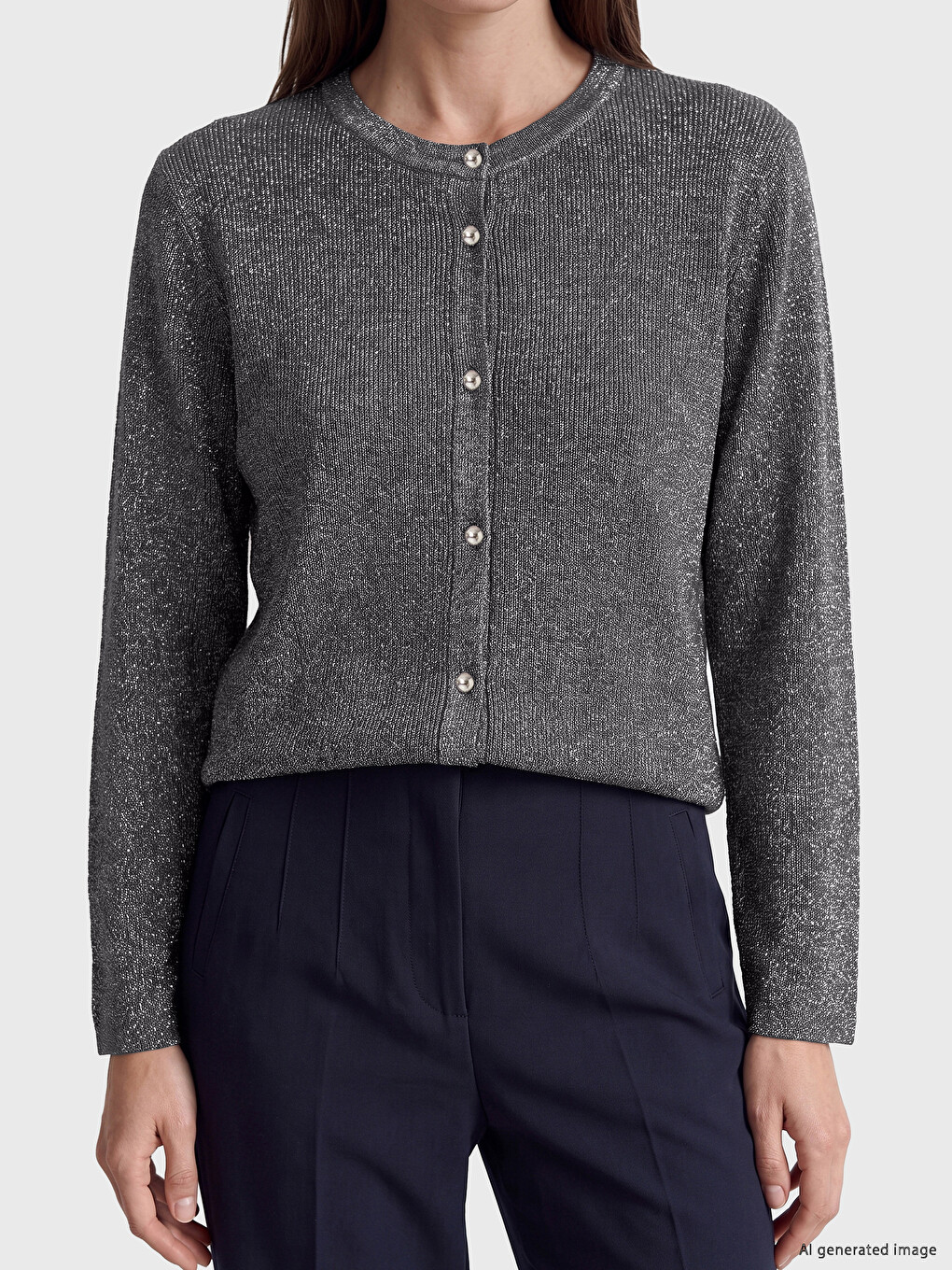 Cardigan Gri Femeie-2