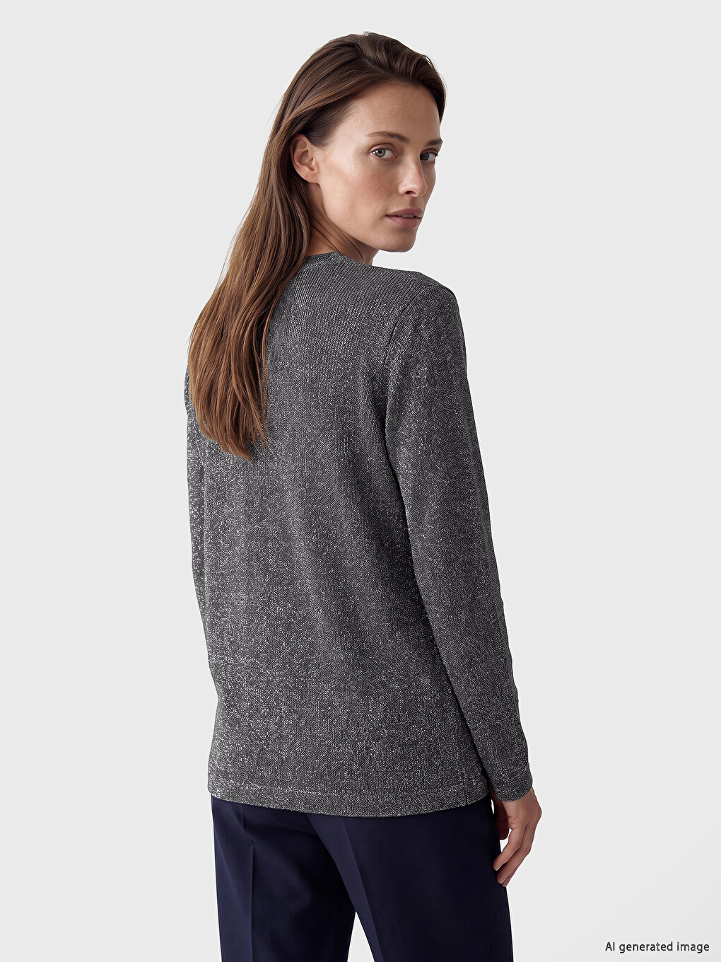 Cardigan Gri Femeie-3
