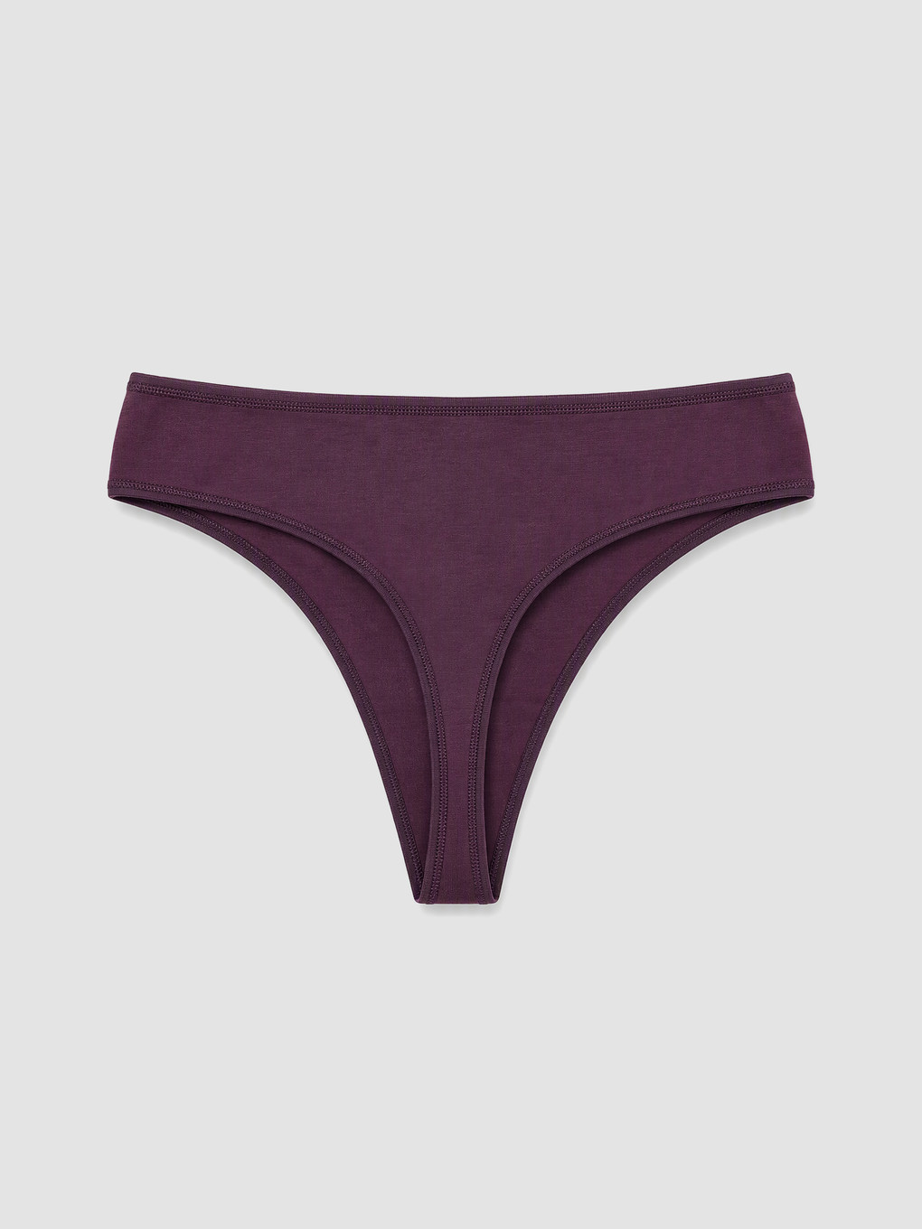 Bordo Leopar Desenli Tanga Külot 3'lü-4