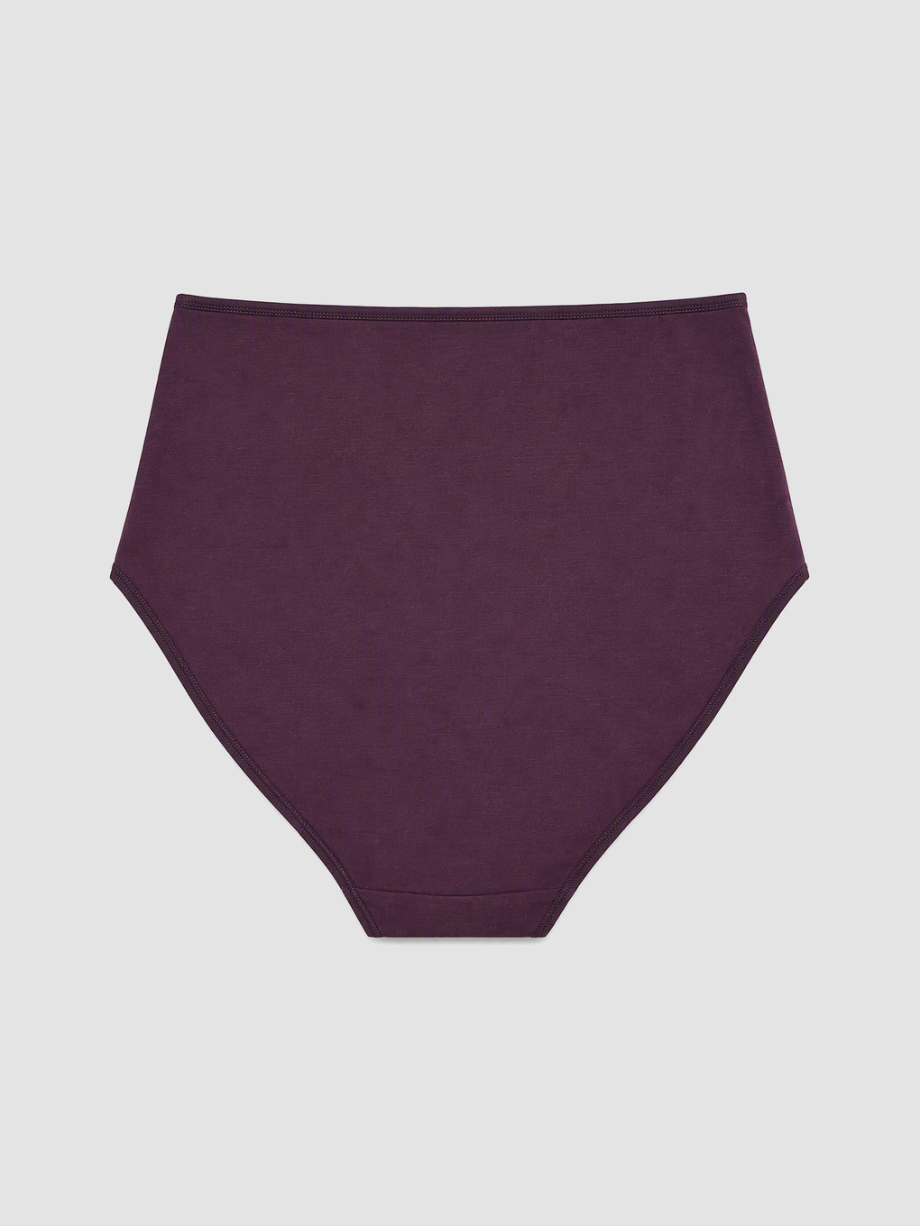 Bordo Yüksek Bel Klasik Külot 3'lü-4