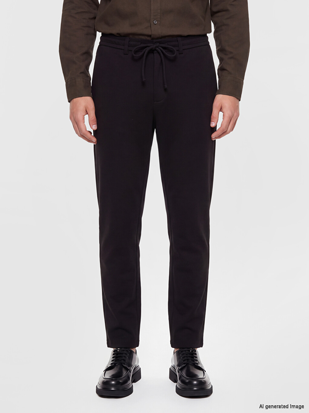 Siyah Regular Fit Erkek Eşofman Altı-1