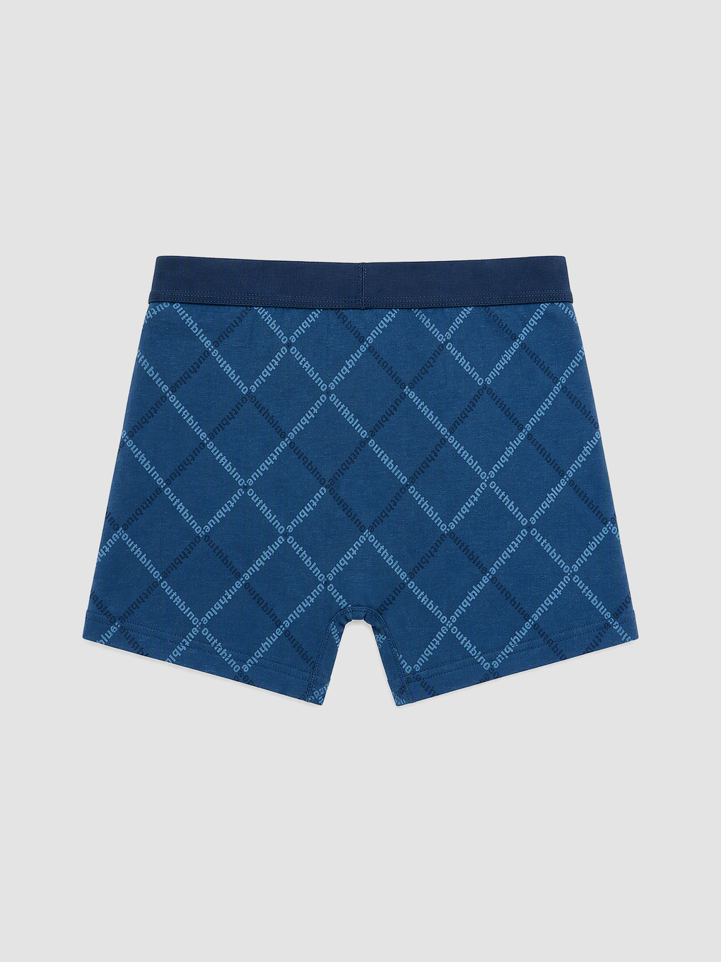Lacivert Pamuklu Esnek Erkek Boxer 3'lü Paket-4
