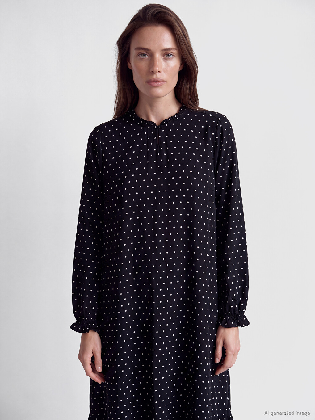 Woman Black Dress
