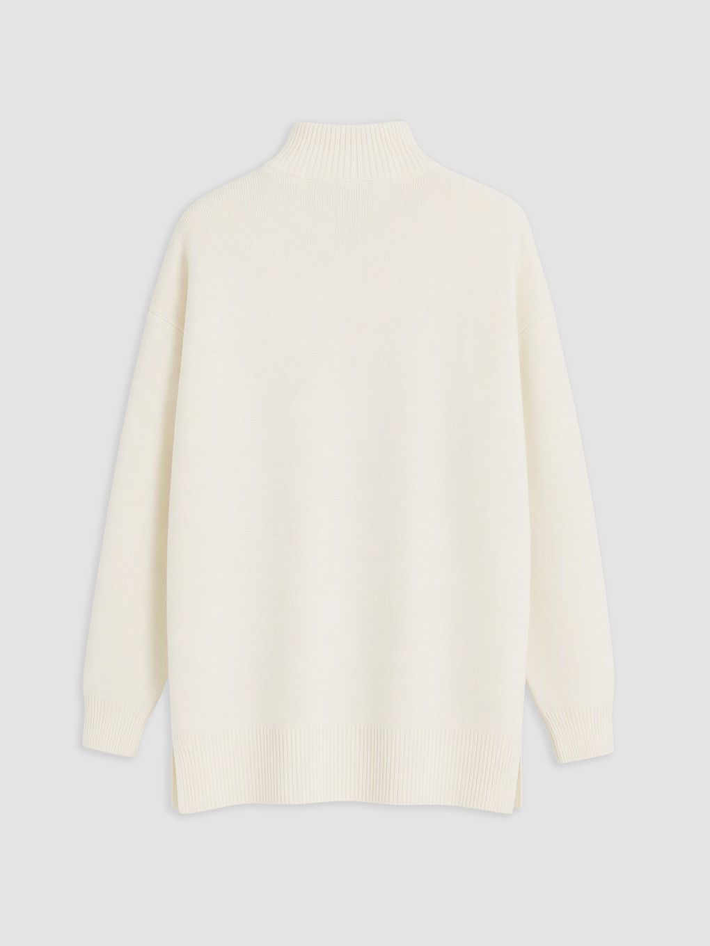 Mock Neck Women's Knitwear Tunic-1