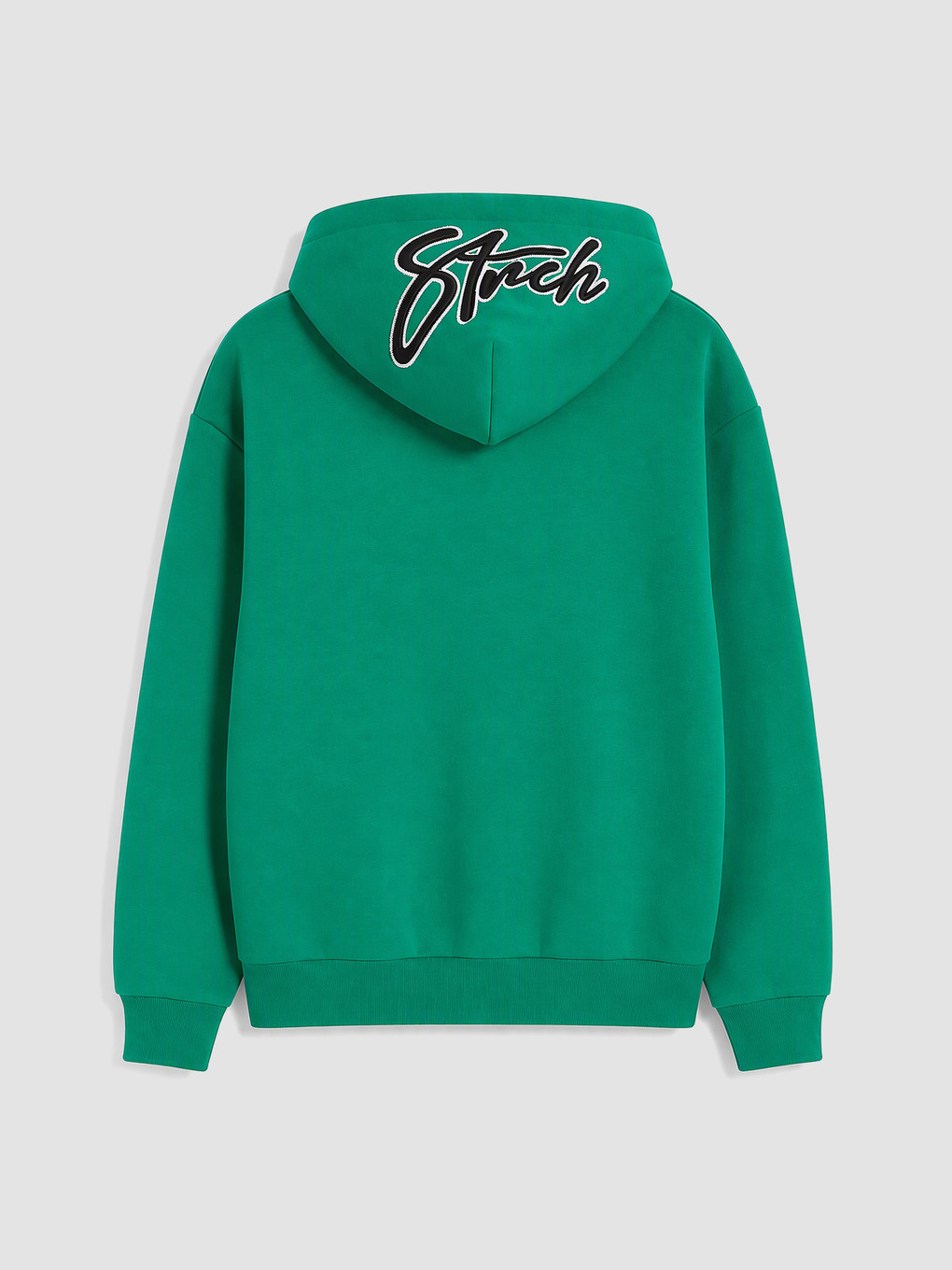 Yeşil Erkek Kalın Hoodie-3