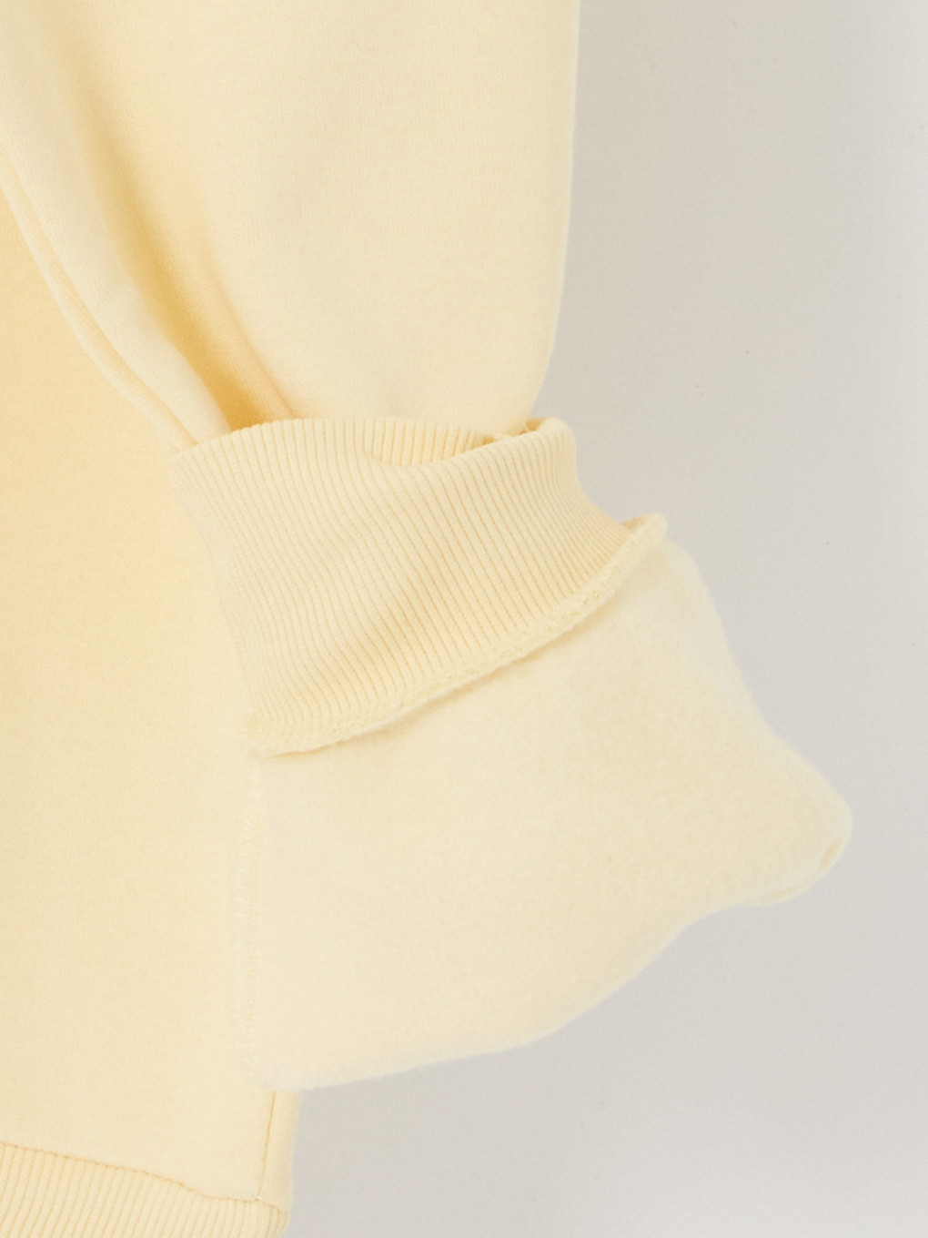 Sarı Erkek Kalın Hoodie-3