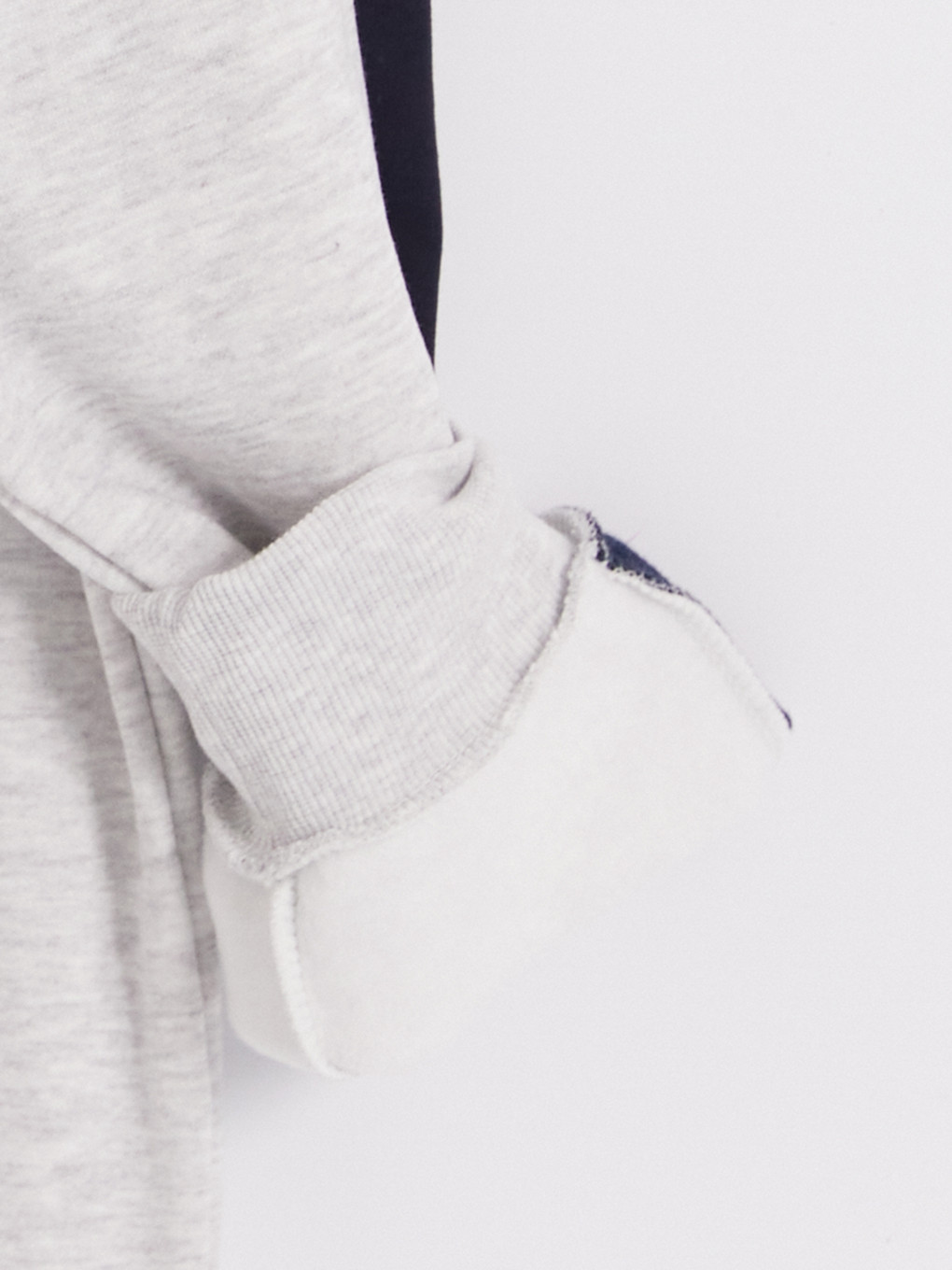 Stand-up Collar Printed Men's Sweatshirt-1