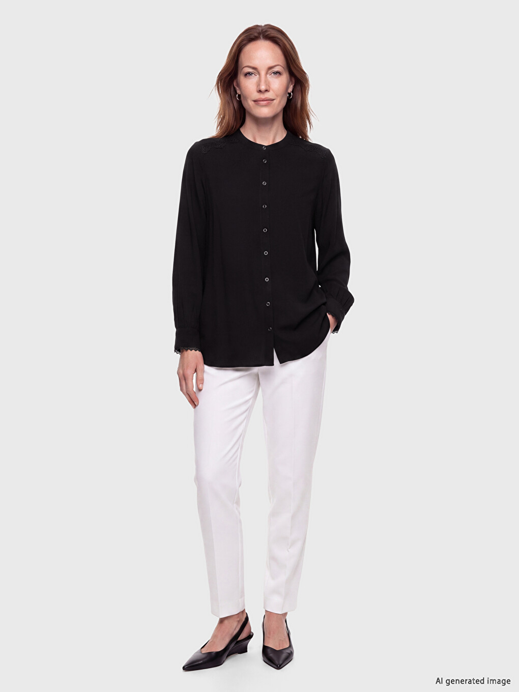 Crew Neck Embroidered Women's Tunic-1
