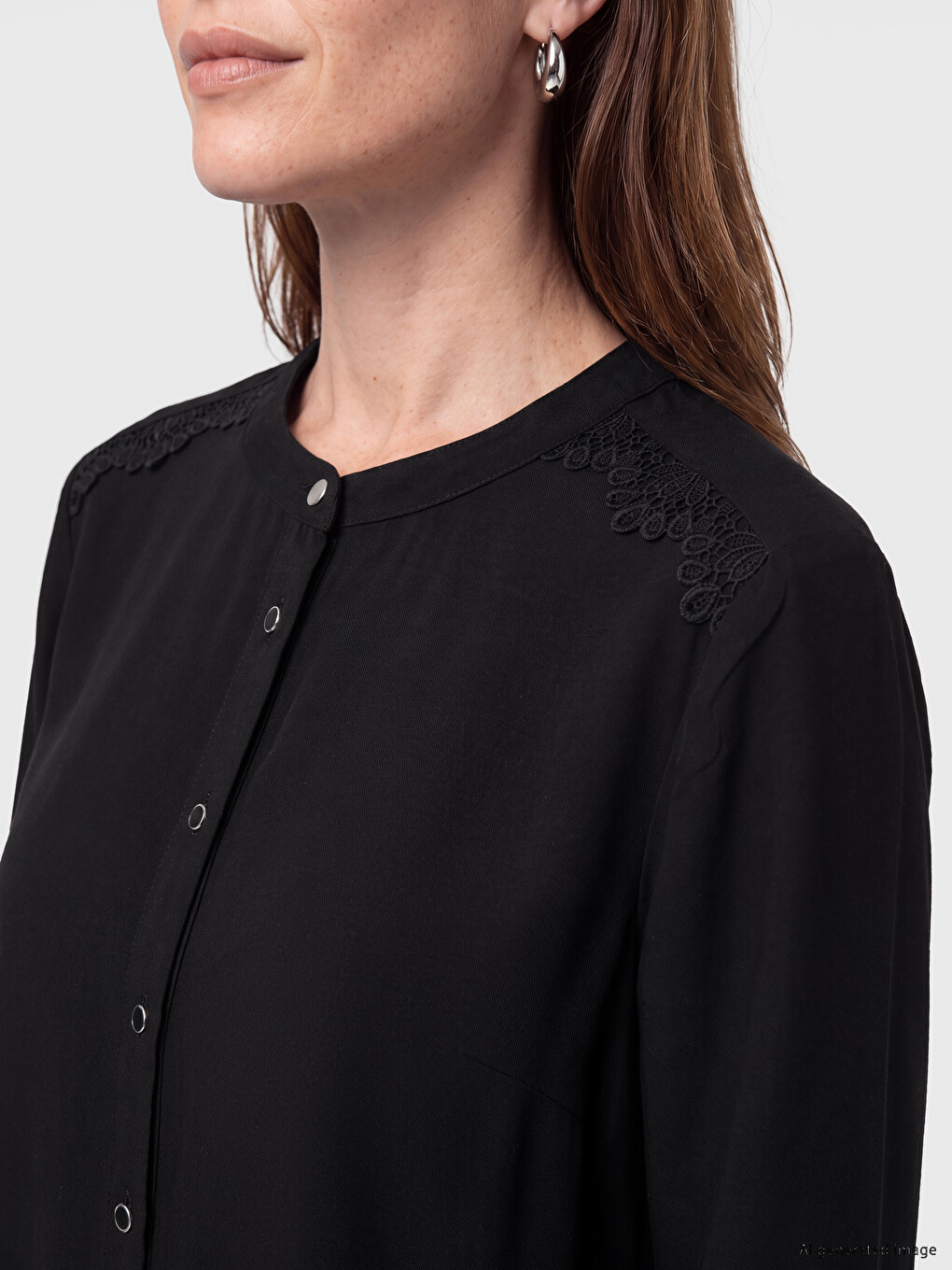 Crew Neck Embroidered Women's Tunic-2