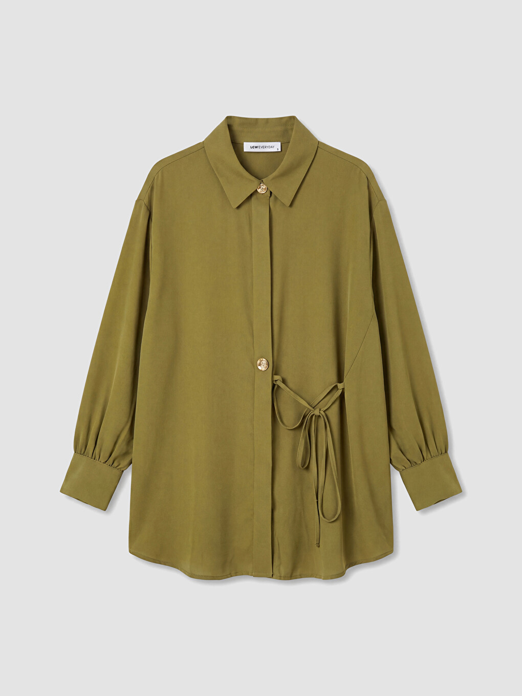 Tie Detail Shirt Tunic-4