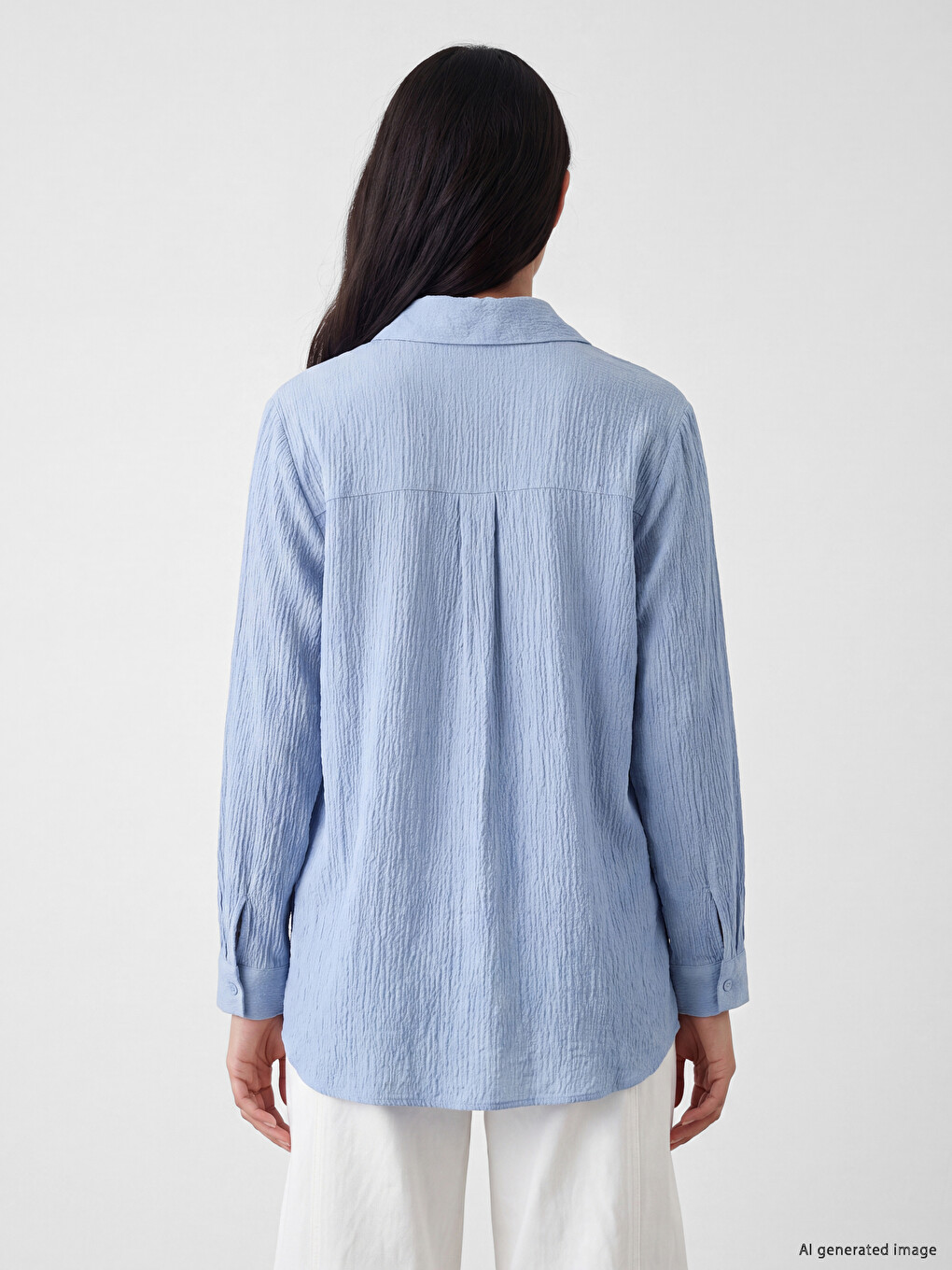 Textured Women's Shirt Tunic-3