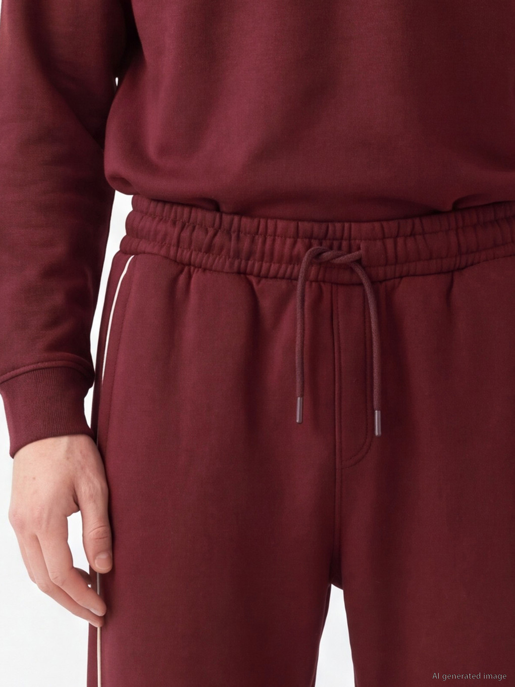 Man Bordeaux Jogger Sweatpants-2