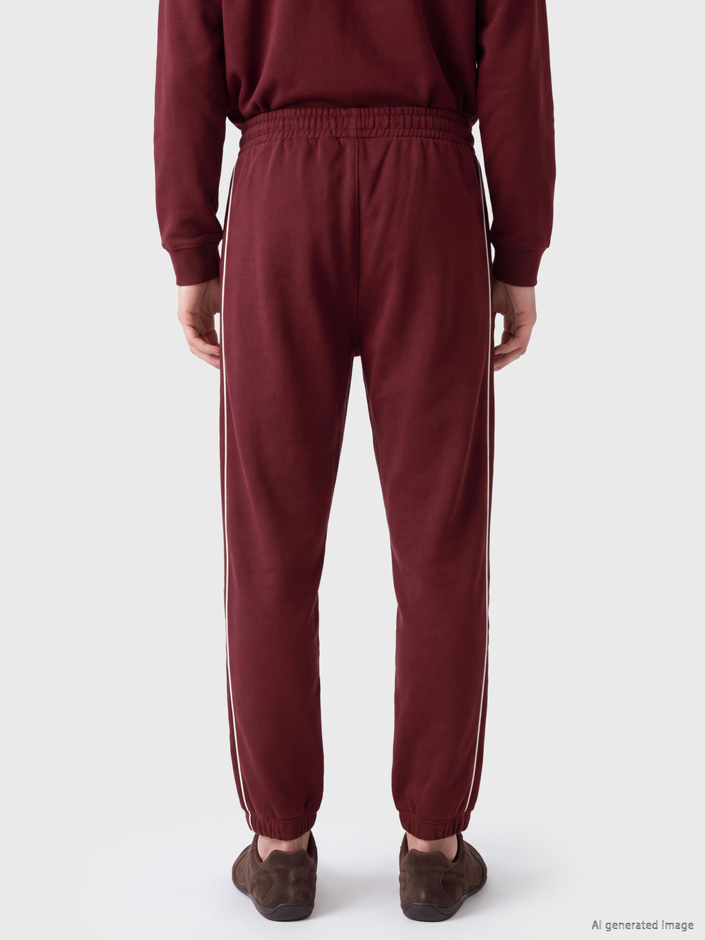 Man Bordeaux Jogger Sweatpants-3