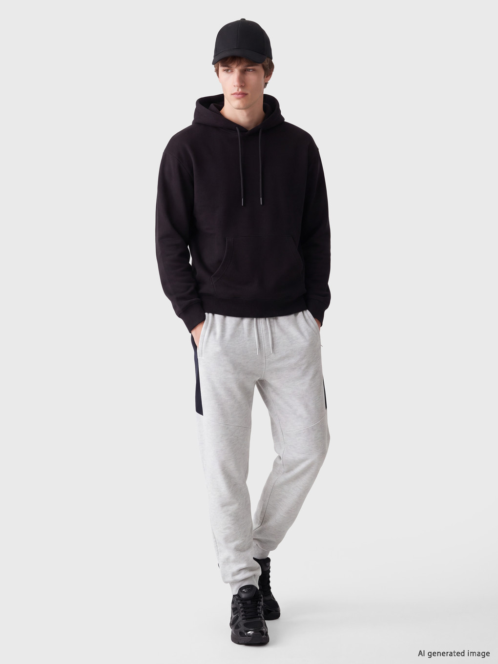 Stripe Detailed Men's Jogger Sweatpants-3