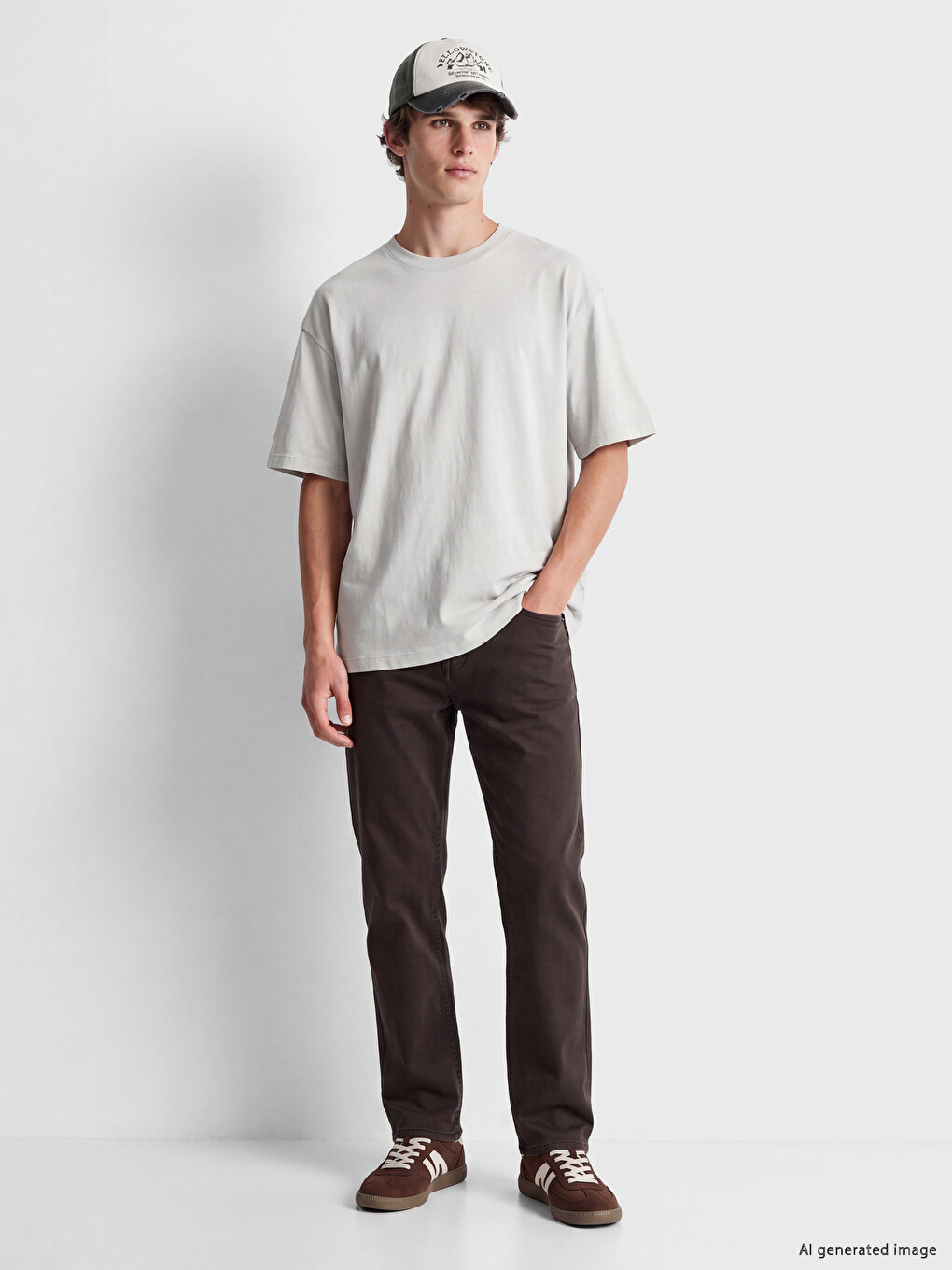 Kahverengi 700 Straight Fit Erkek Jean Pantolon-1