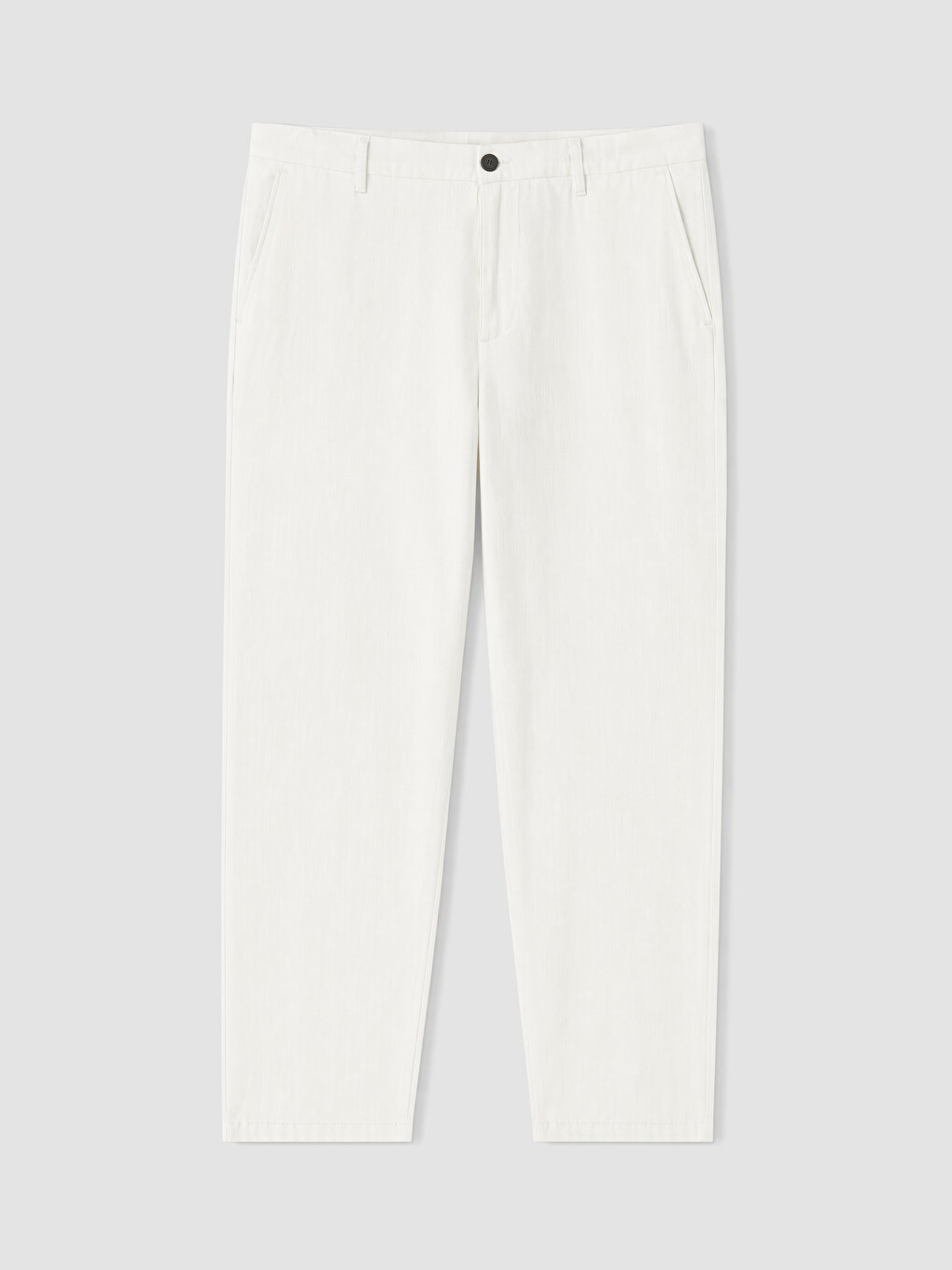 Beyaz Regular Fit Erkek Pantolon-4