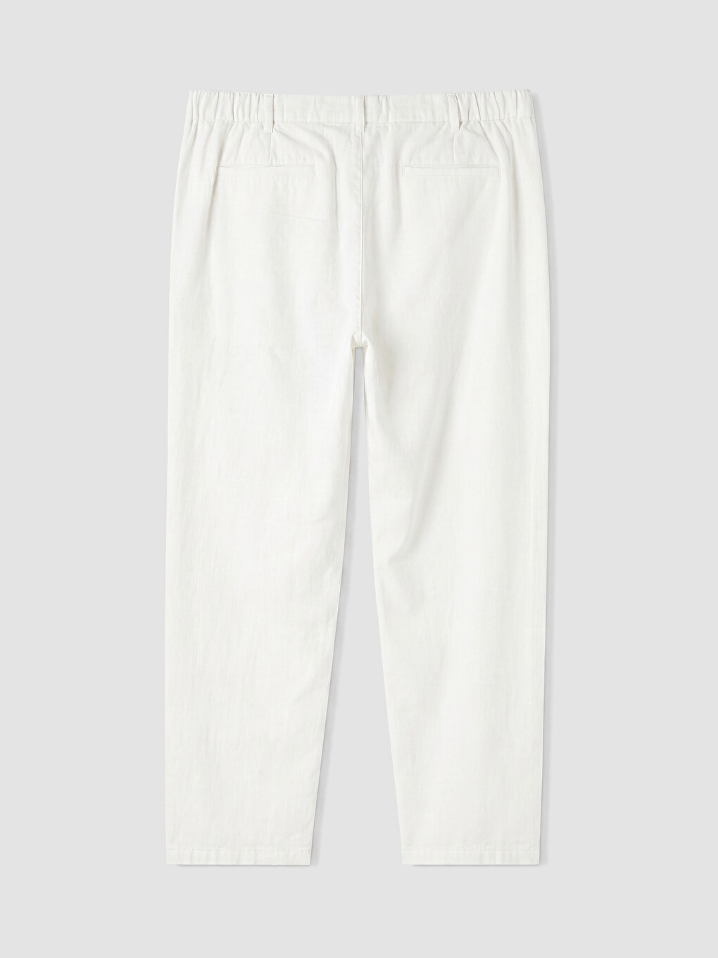 Beyaz Regular Fit Erkek Pantolon-6