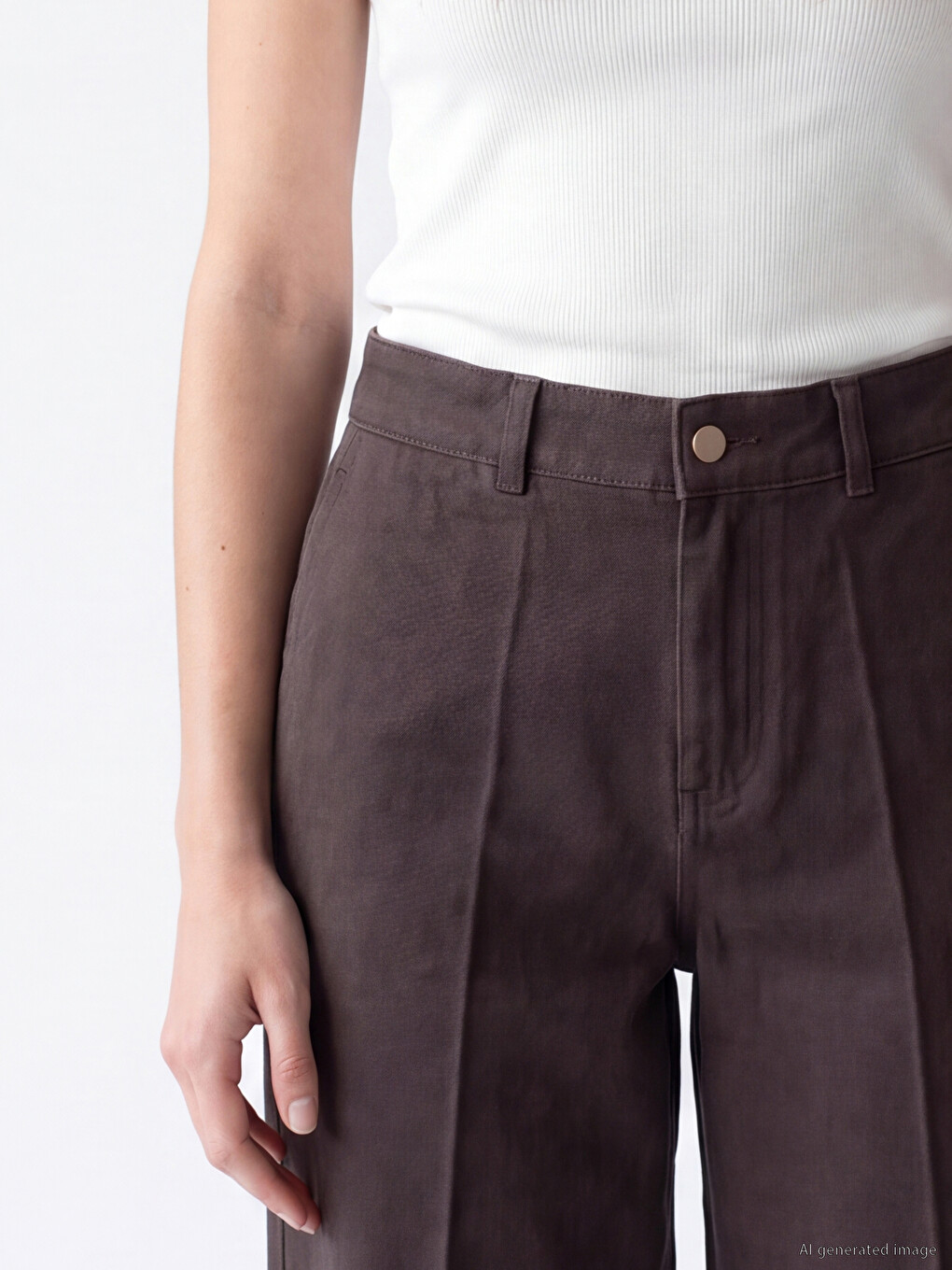 Woman Brown Jeans-2