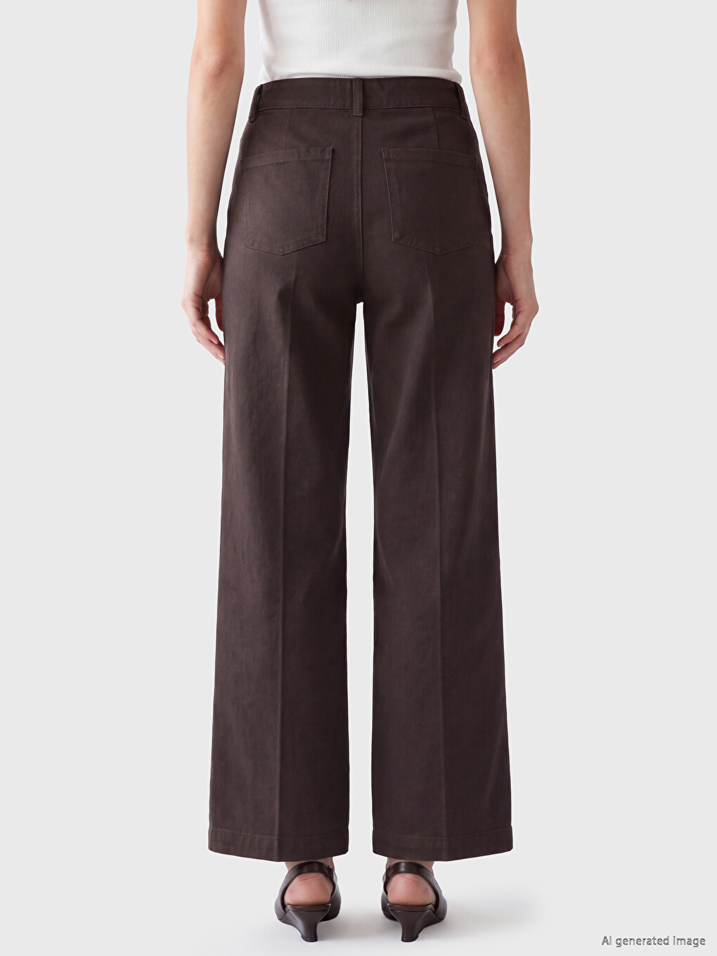Woman Brown Jeans-3