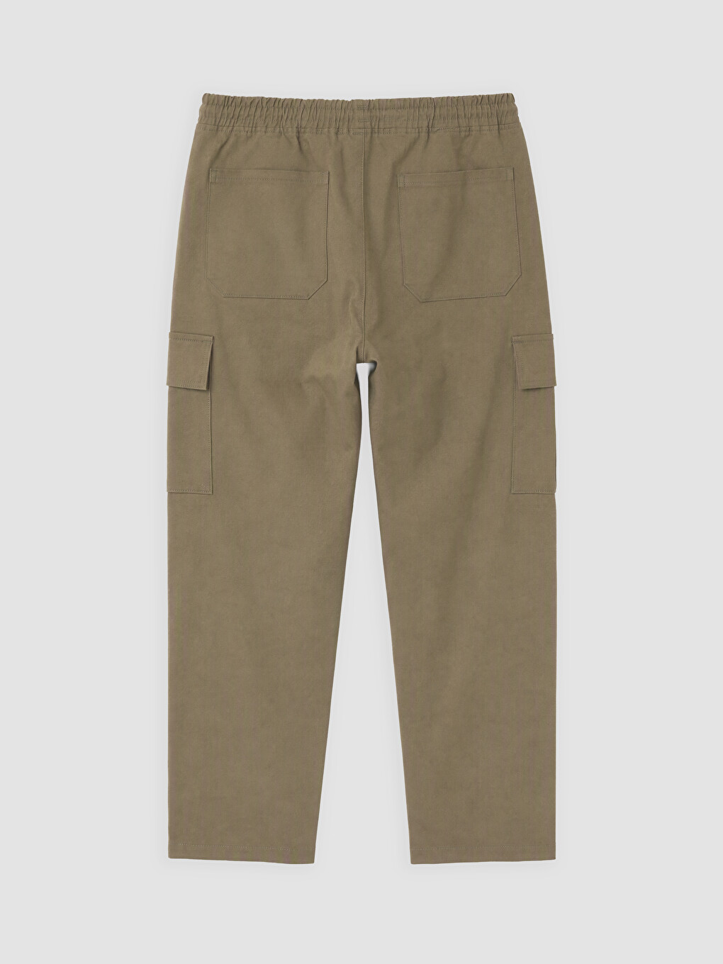 Haki Relax Fit Erkek Kargo Pantolon-5
