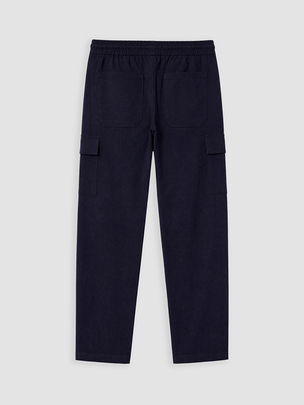 Lacivert Relax Fit Erkek Kargo Pantolon-2